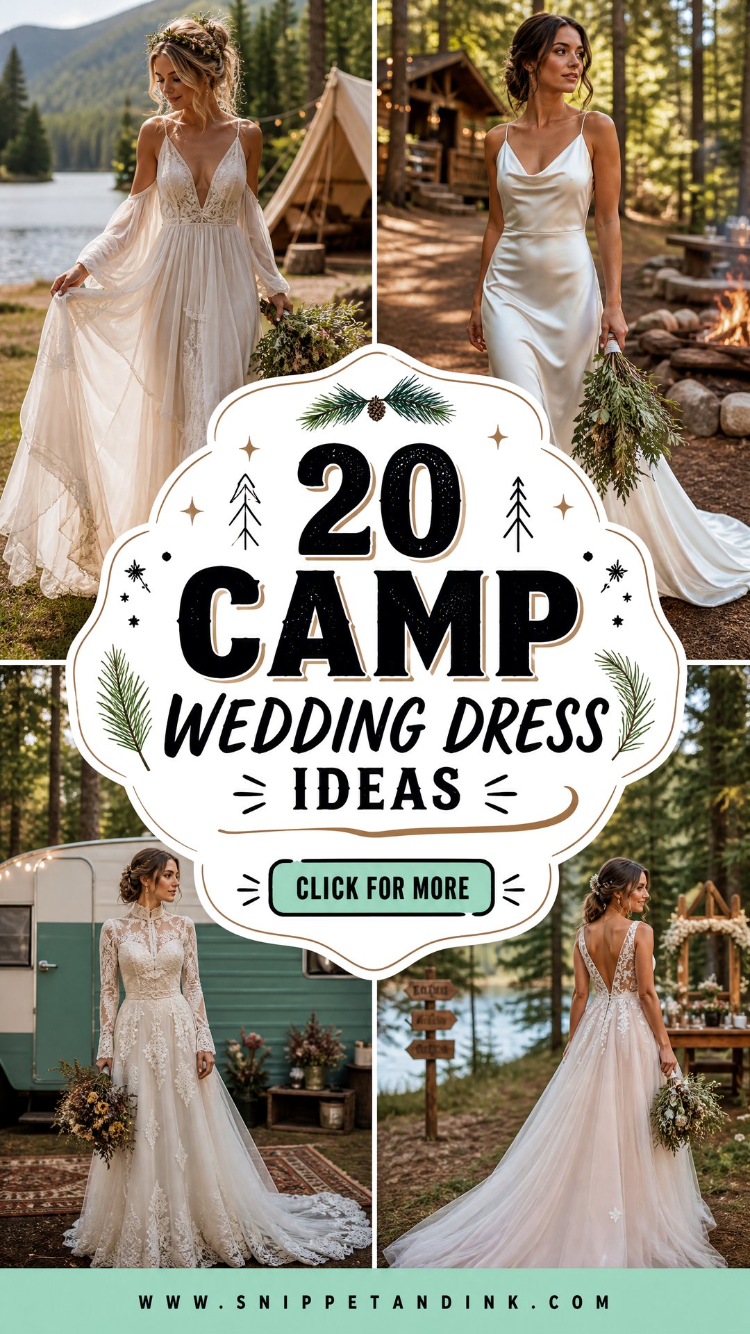 20 Camp Wedding Dress Ideas Rustic Looks for Outdoor Brides - 20 Camp Wedding Dress Ideas: Rustic Looks for Outdoor Brides
