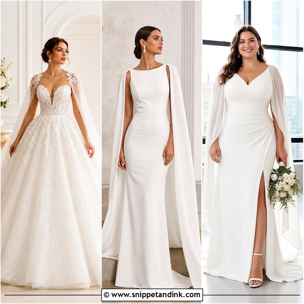 20 Cape Sleeve Wedding Dress Ideas: Graceful Bridal Inspiration