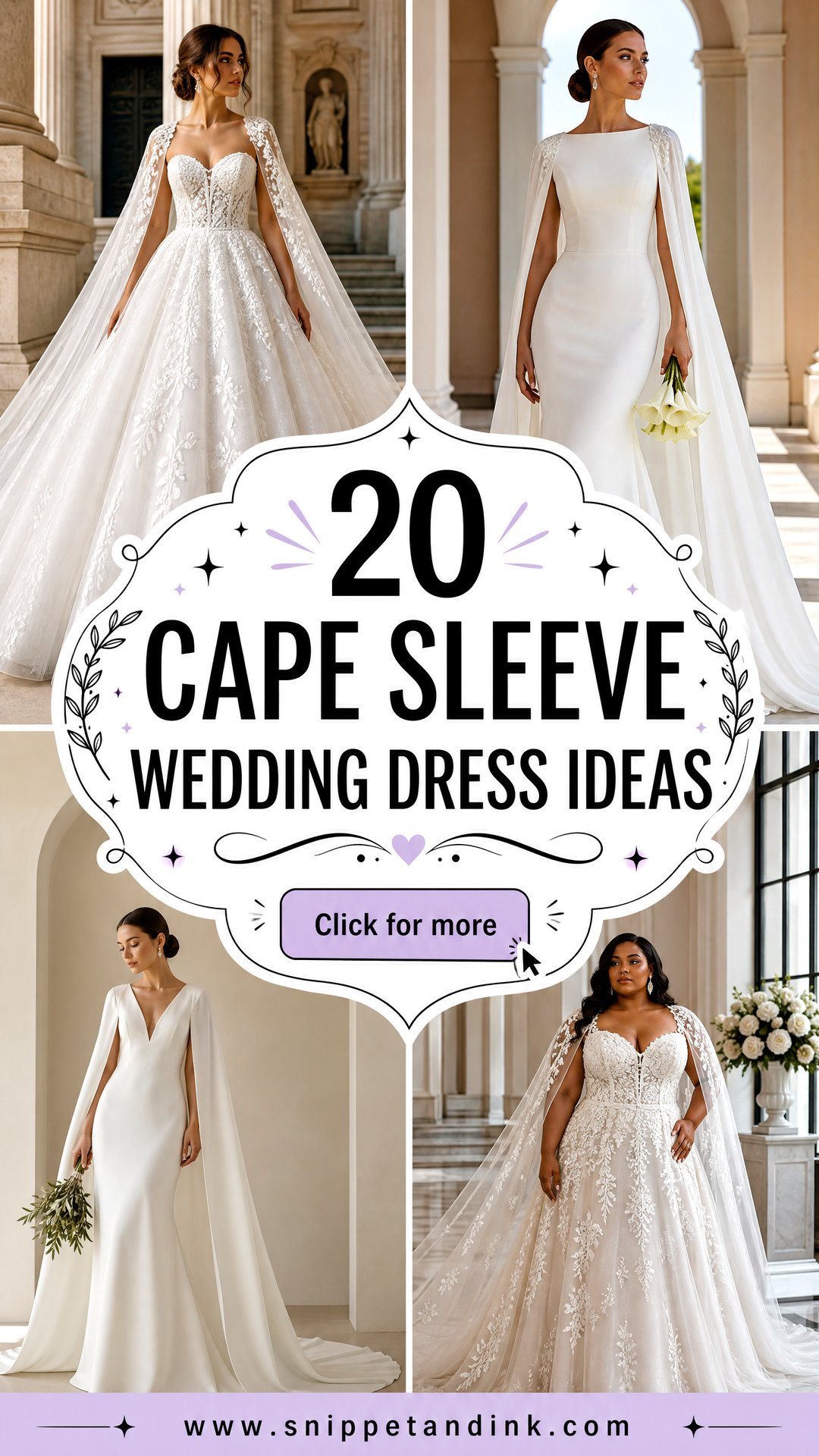 20 Cape Sleeve Wedding Dress Ideas Graceful Bridal Inspiration - 20 Cape Sleeve Wedding Dress Ideas: Graceful Bridal Inspiration