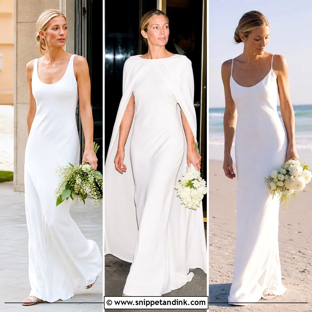 20 Carolyn Bessette Wedding Dress Ideas for Timeless Bridal Style