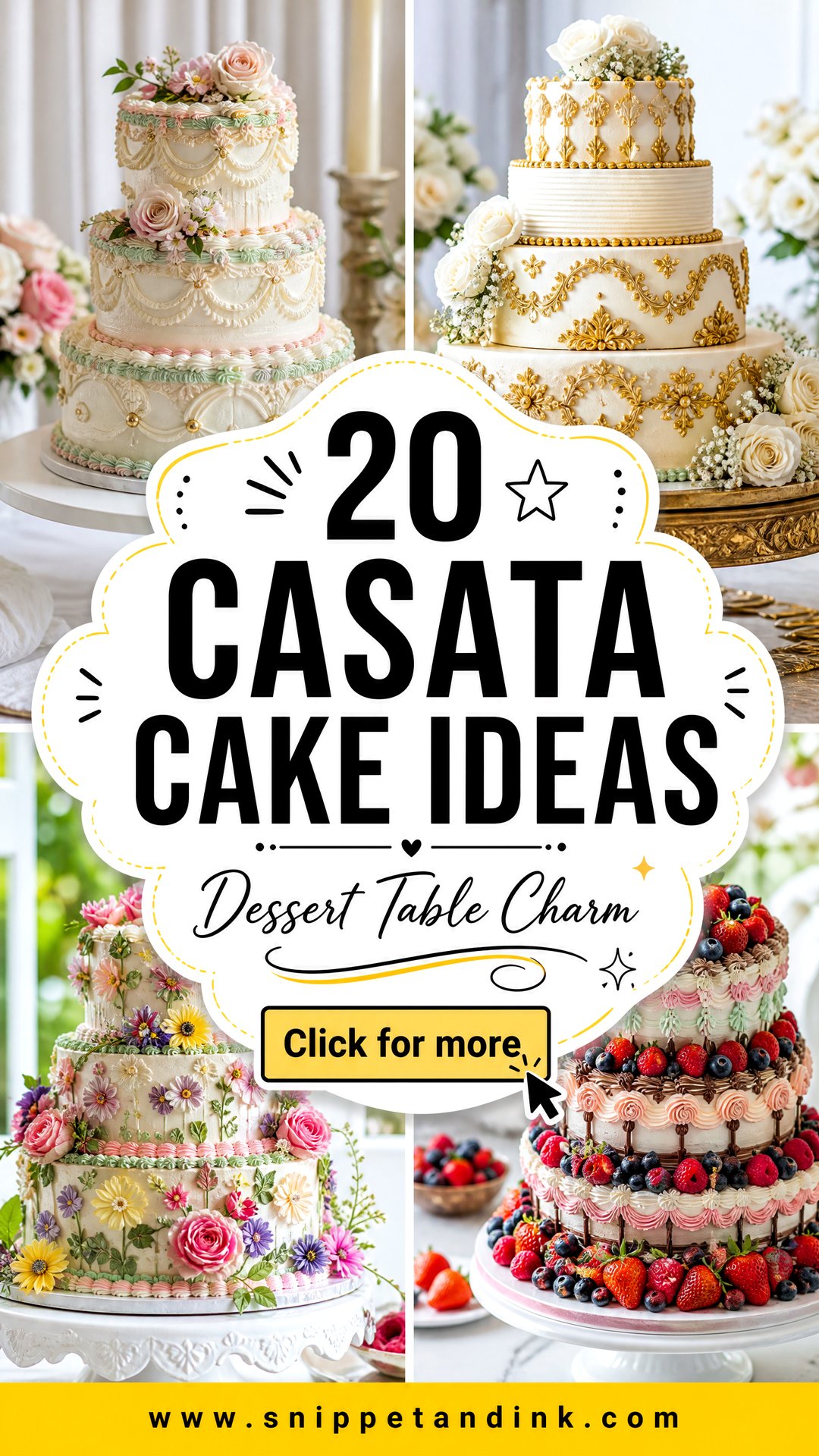 20 Casata Cake Ideas for Wedding Dessert Tables With Charm - 20 Casata Cake Ideas for Wedding Dessert Tables With Charm