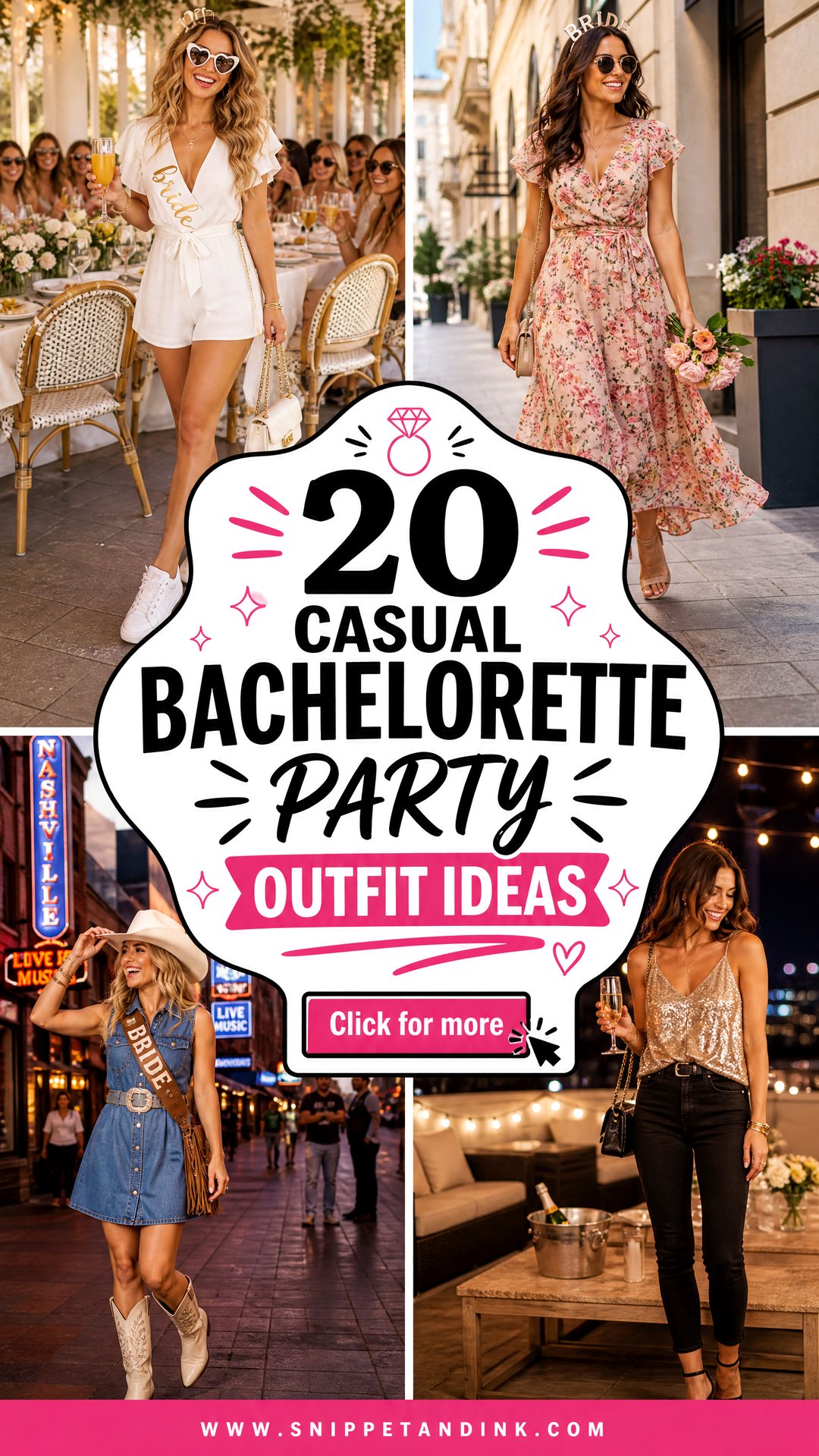 20 Casual Bachelorette Party Outfit Ideas for Every Vibe - 20 Casual Bachelorette Party Outfit Ideas for Every Vibe