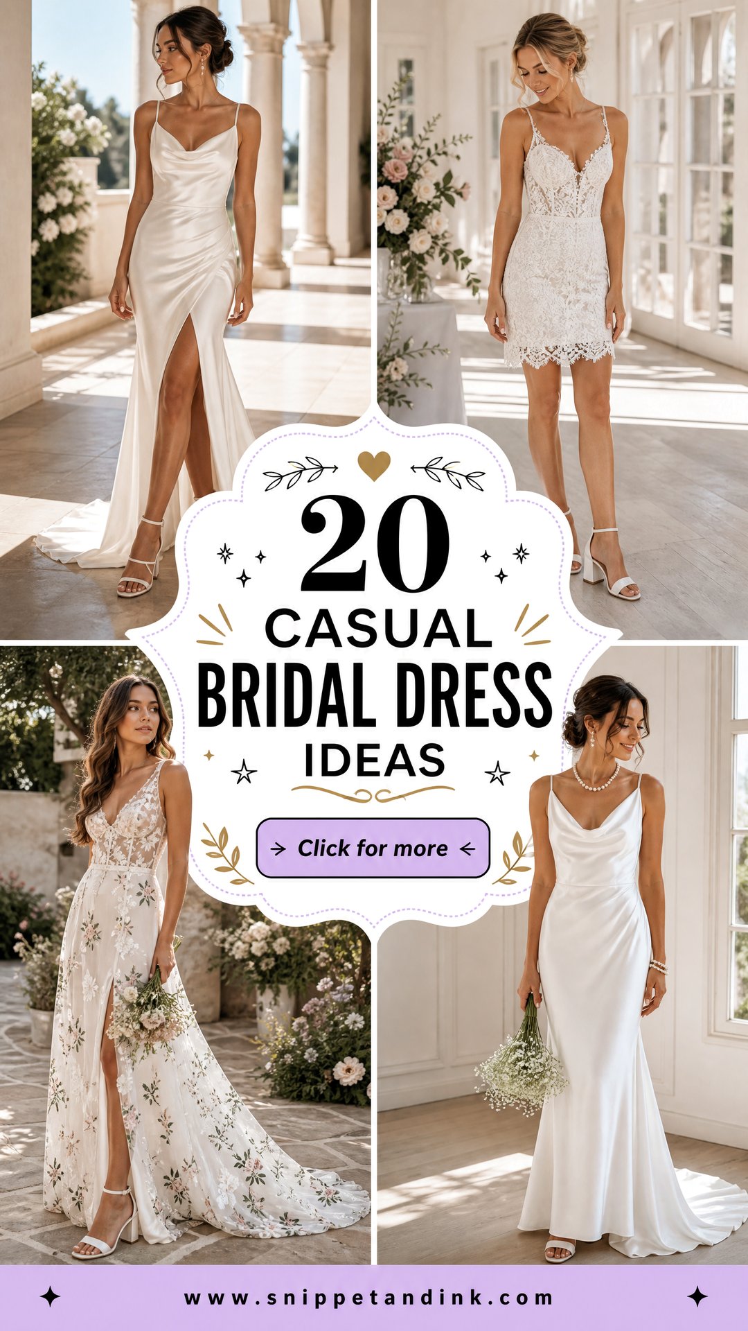 20 Casual Bridal Dress Ideas for Effortless Modern Style - 20 Casual Bridal Dress Ideas for Effortless Modern Style