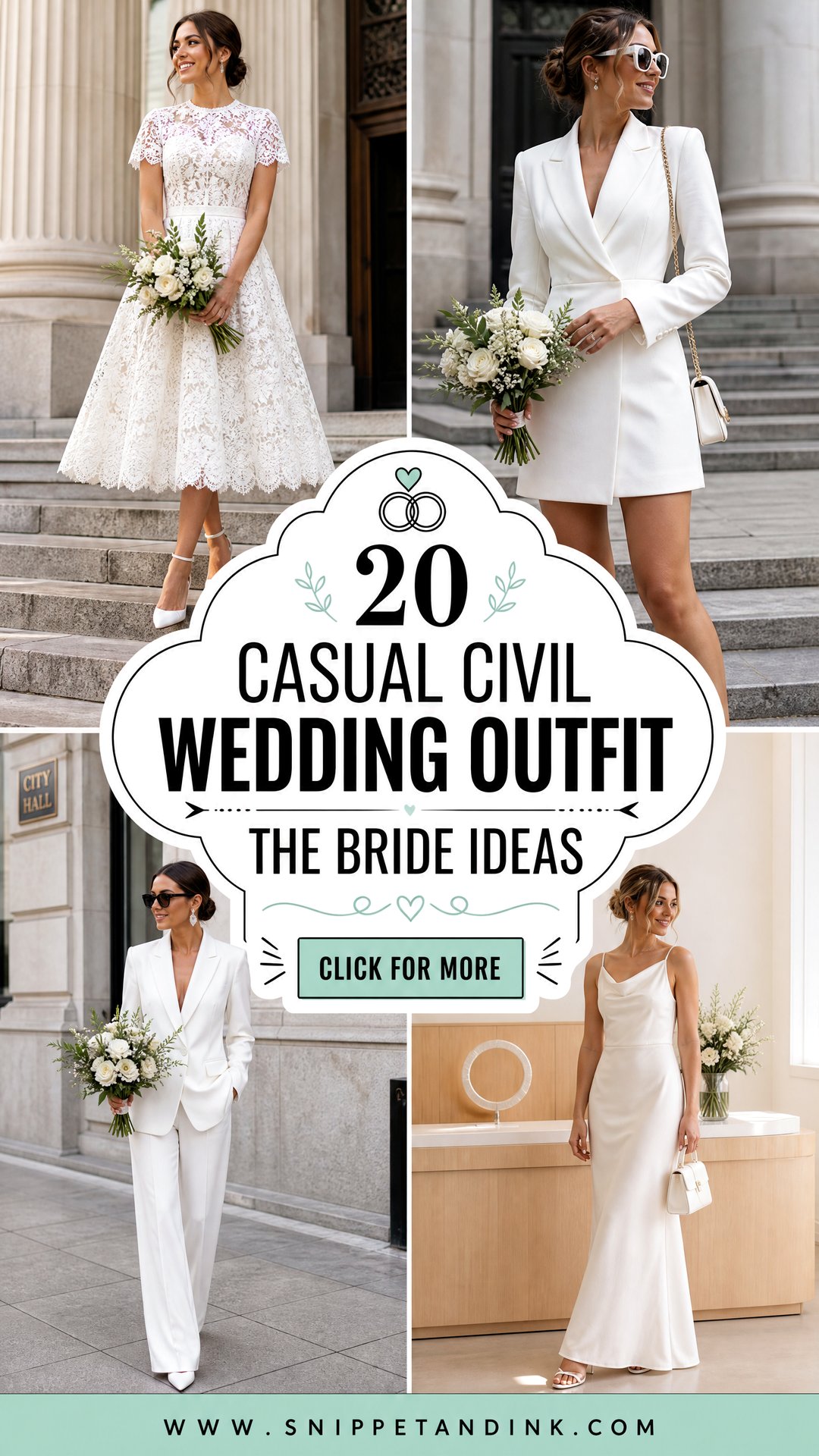 20 Casual Civil Wedding Outfit the Bride Ideas for Chic Style - 20 Casual Civil Wedding Outfit the Bride Ideas for Chic Style