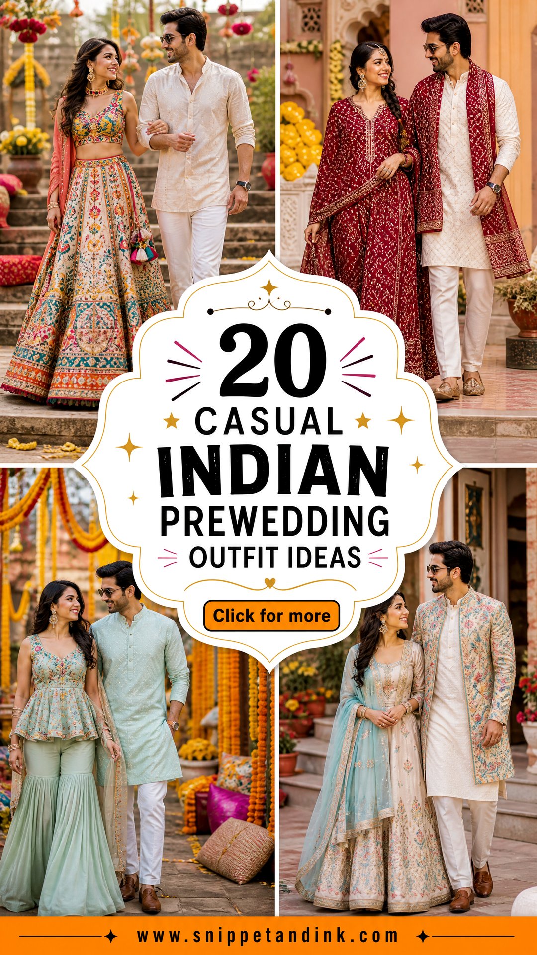 20 Casual Indian Prewedding Outfit Ideas for Chic Celebrations - 20 Casual Indian Prewedding Outfit Ideas for Chic Celebrations