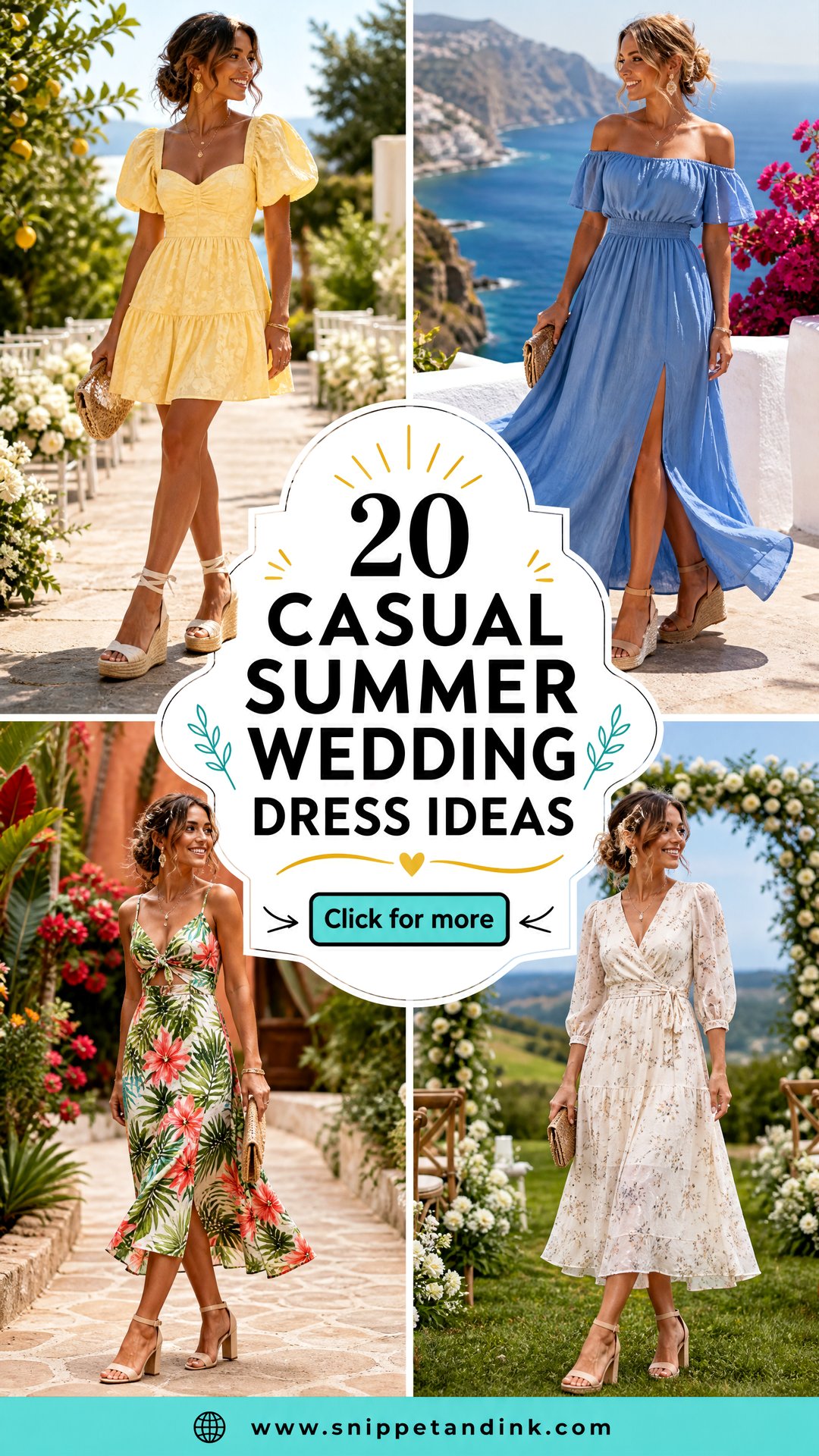20 Casual Summer Wedding Dress Ideas for Breezy Celebrations - 20 Casual Summer Wedding Dress Ideas for Breezy Celebrations