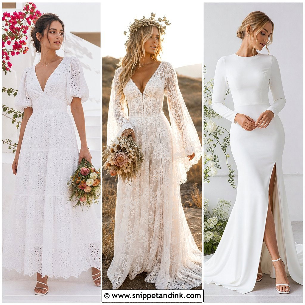 20 Casual Wedding Dresses for a Relaxed Yet Polished Bridal Look