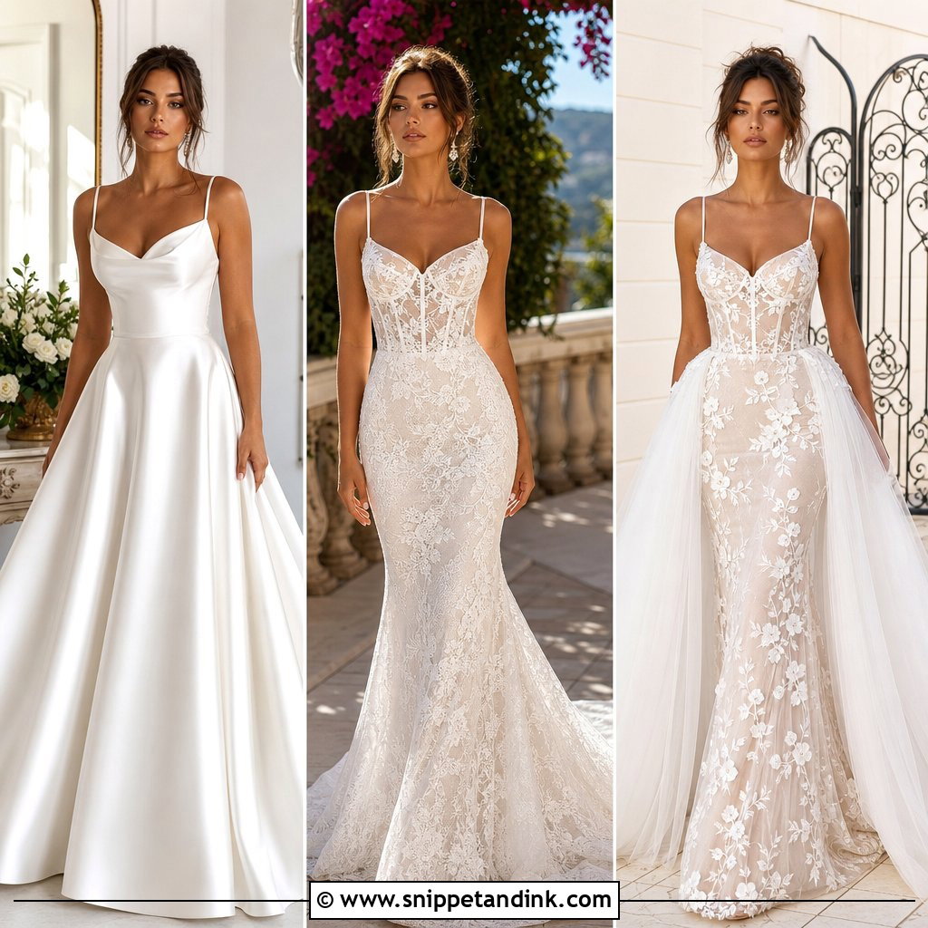 20 Cat Eye Neckline Wedding Dress Ideas for Striking Bridal Style