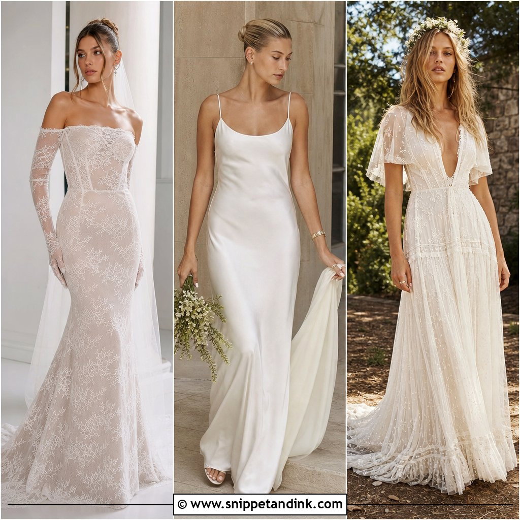 20 Celeb Wedding Dress Ideas Inspired by Iconic Aisle Style
