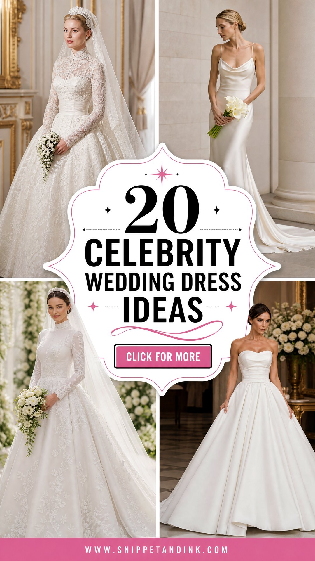 20 Celebrity Wedding Dress Ideas Red-Carpet Bridal Style - 20 Celebrity Wedding Dress Ideas: Red-Carpet Bridal Style