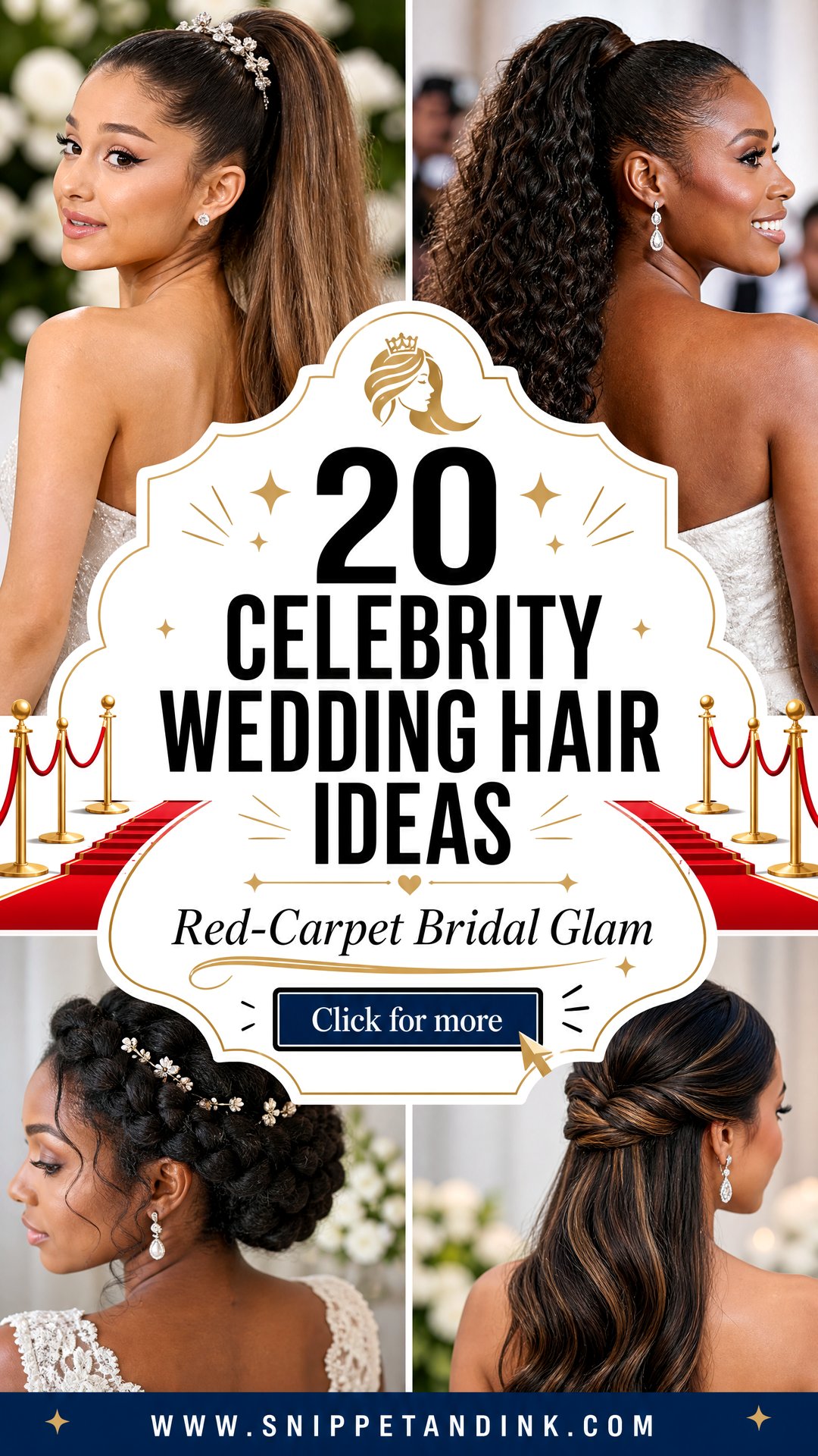 20 Celebrity Wedding Hair Ideas for Red-Carpet Bridal Glam - 20 Celebrity Wedding Hair Ideas for Red-Carpet Bridal Glam