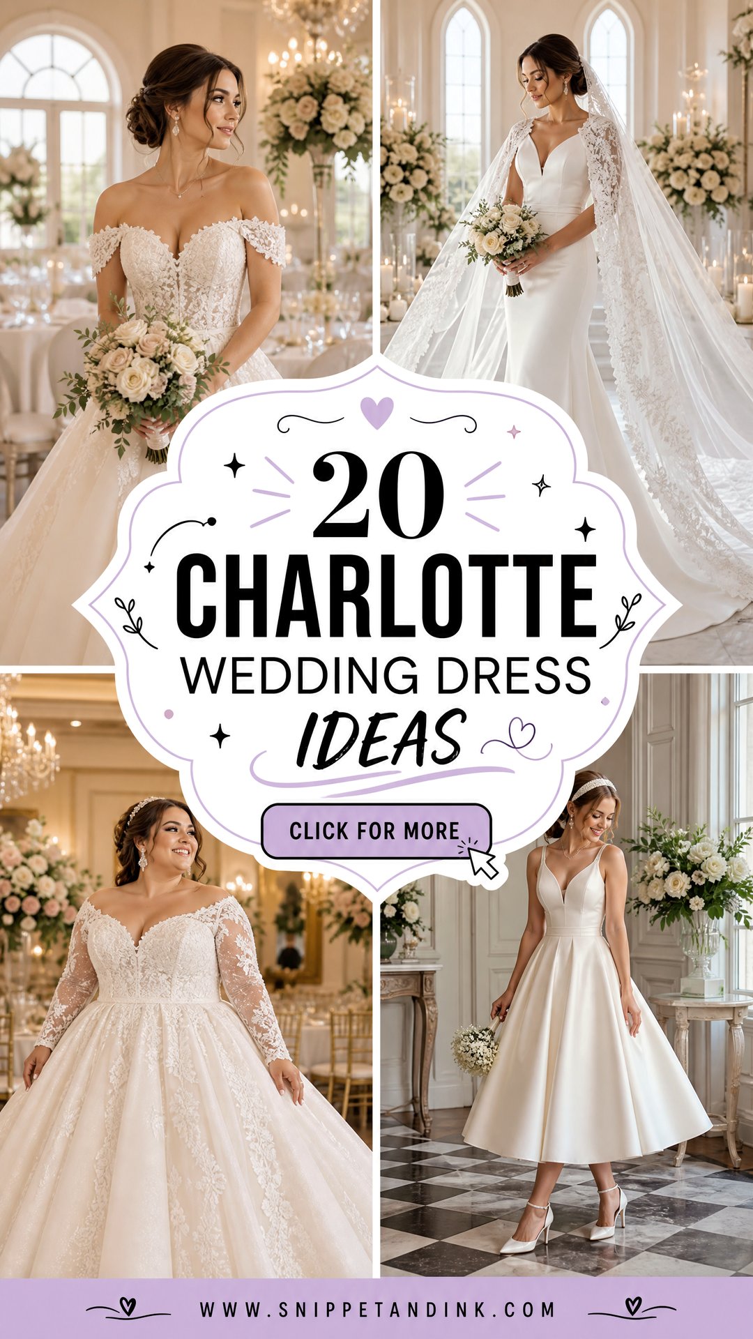 20 Charlotte Wedding Dress Ideas Romantic Styles for Every Bride - 20 Charlotte Wedding Dress Ideas: Romantic Styles for Every Bride