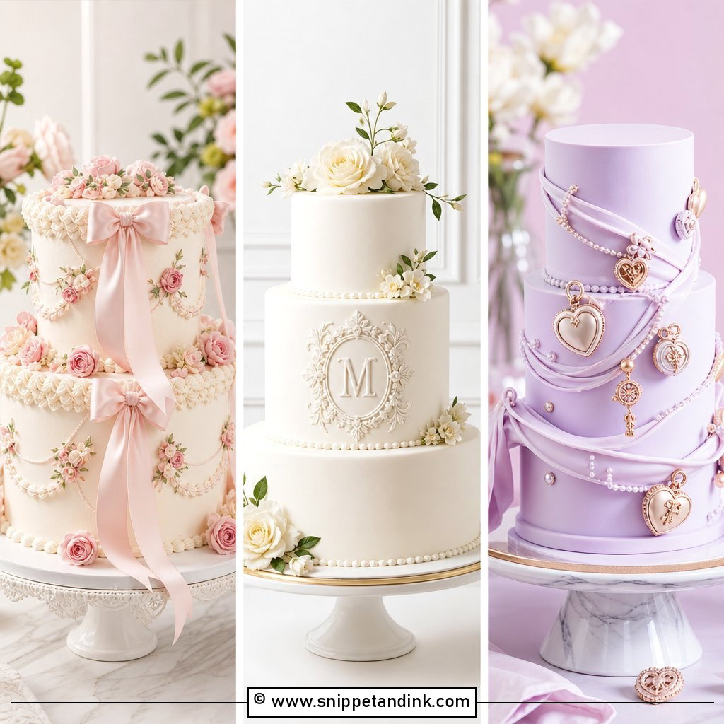 20 Charm Cake Ideas for Wedding Details Guests Will Notice