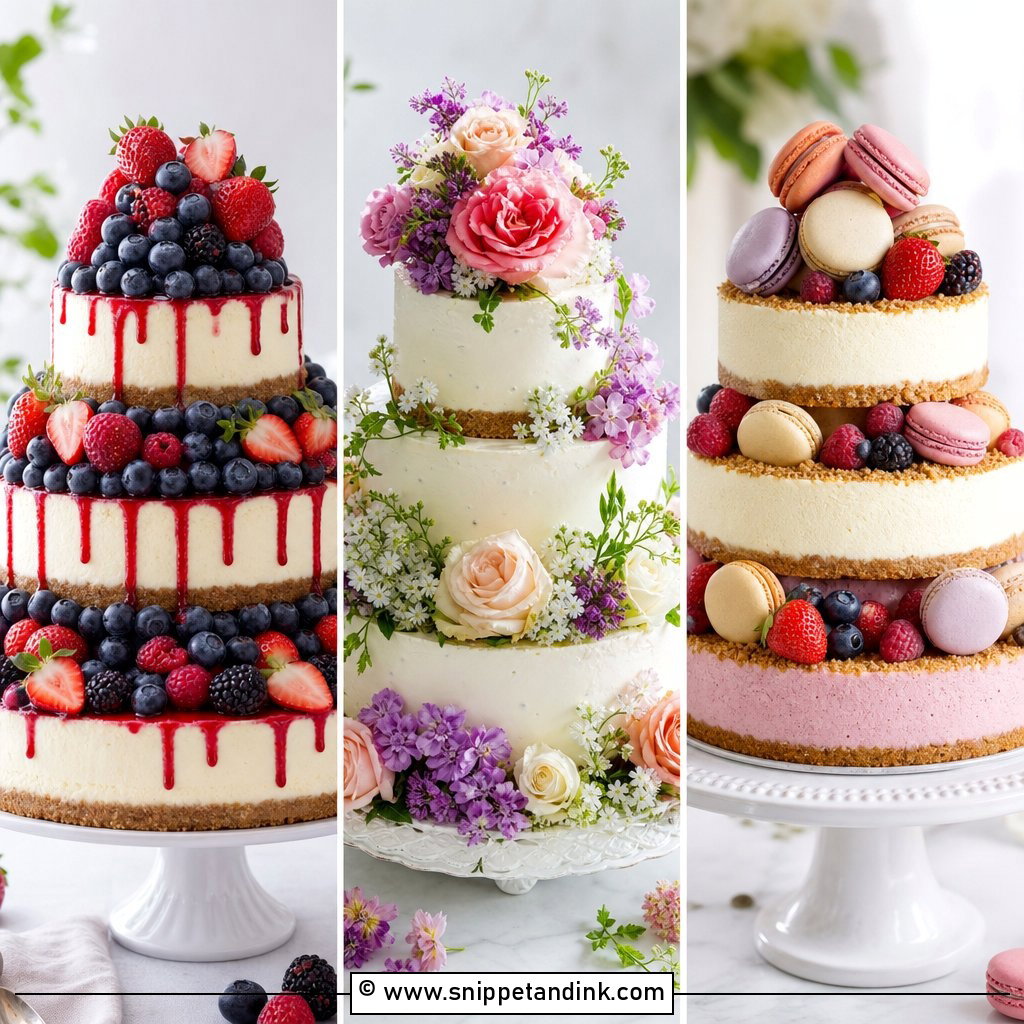 20 Cheesecake Wedding Cake Ideas for Sweet Modern Couples