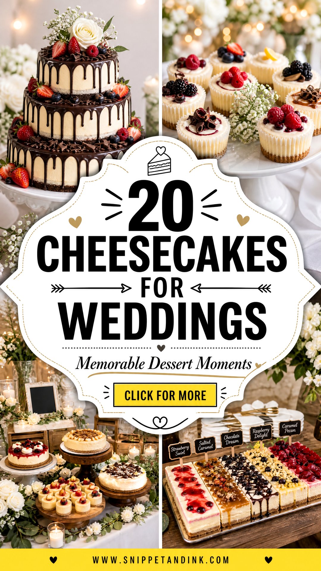 20 Cheesecakes for Weddings That Make Dessert Memorable - 20 Cheesecakes for Weddings That Make Dessert Memorable