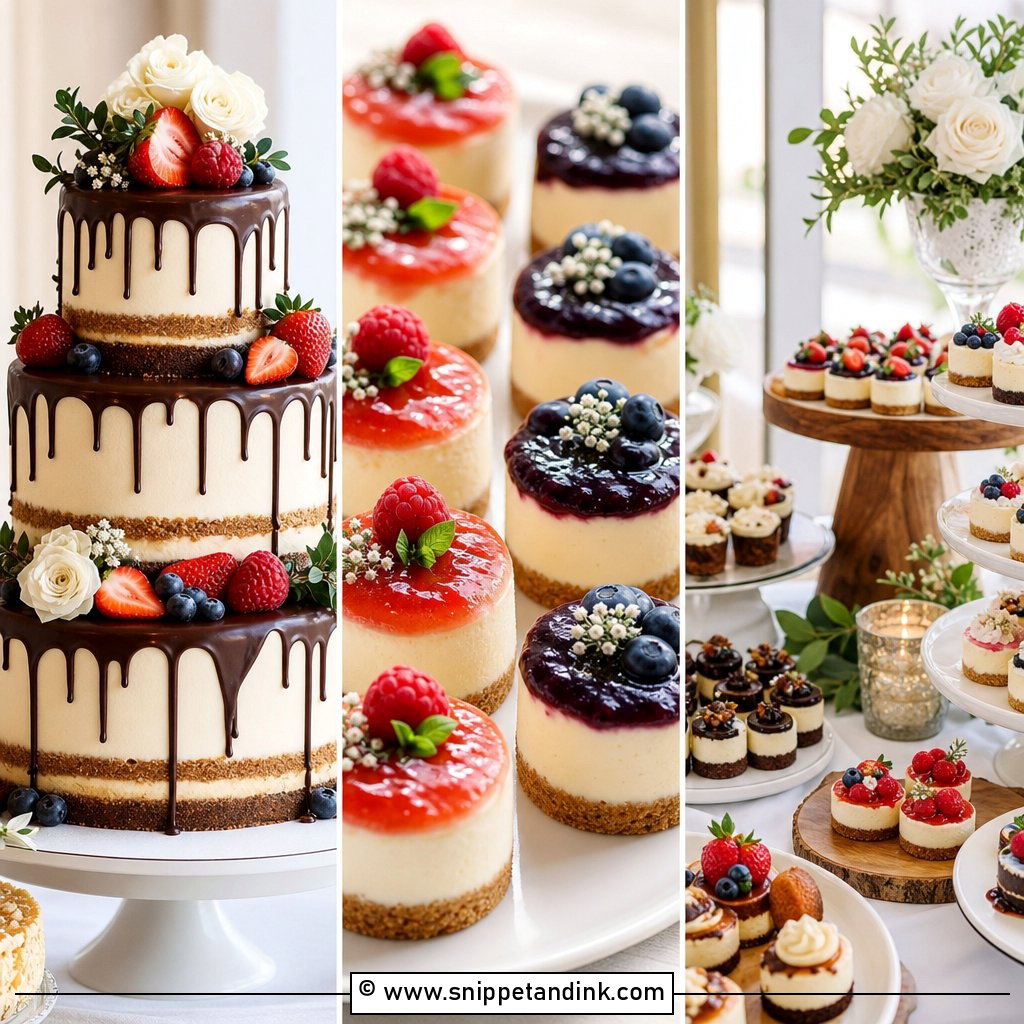 20 Cheesecakes for Weddings That Make Dessert Memorable