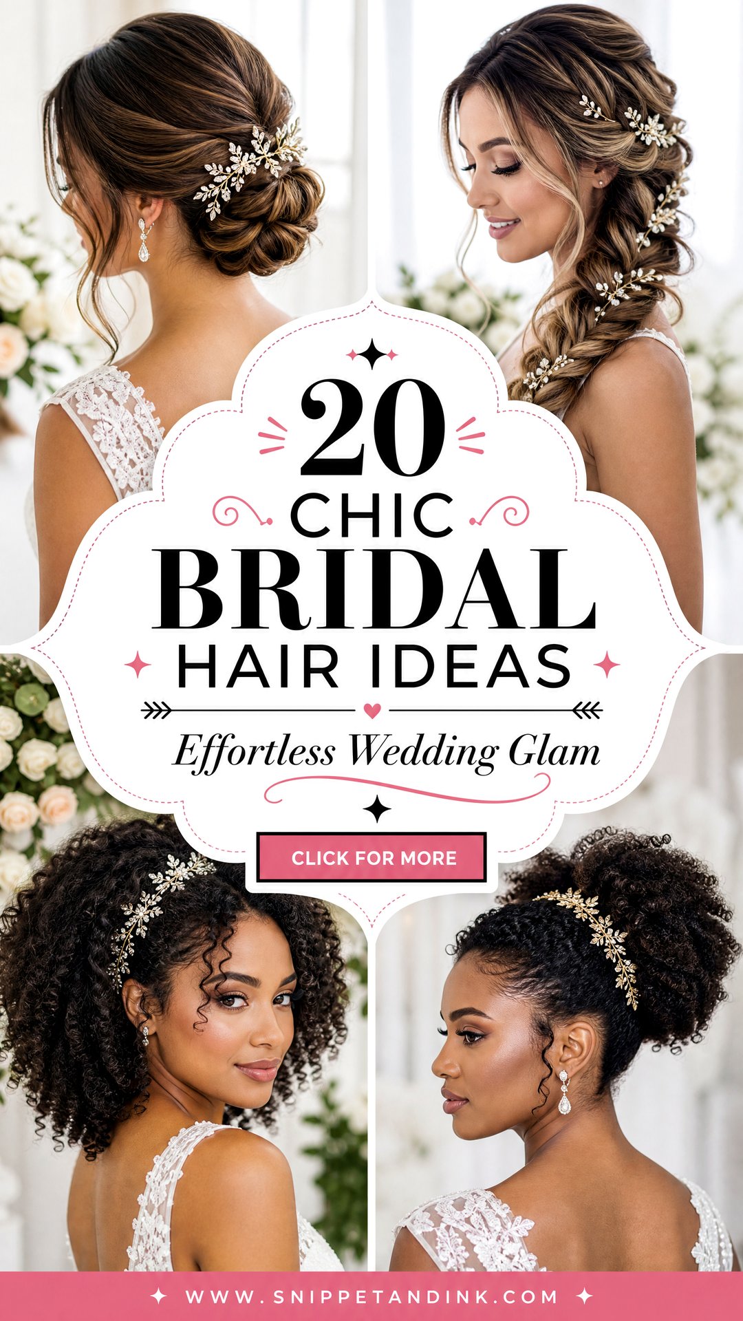 20 Chic Bridal Hair Ideas for Effortless Wedding Glam - 20 Chic Bridal Hair Ideas for Effortless Wedding Glam