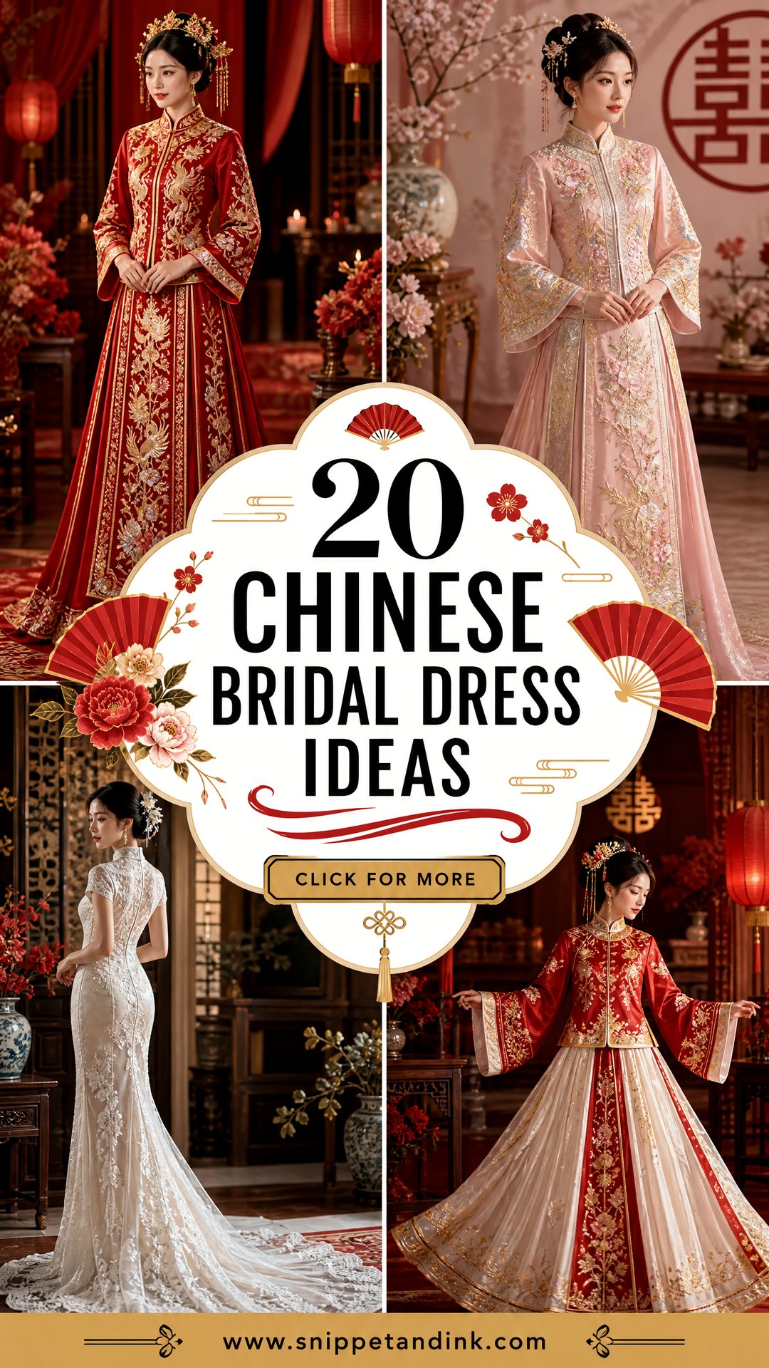 20 Chinese Bridal Dress Ideas for a Modern Traditional Look - 20 Chinese Bridal Dress Ideas for a Modern Traditional Look