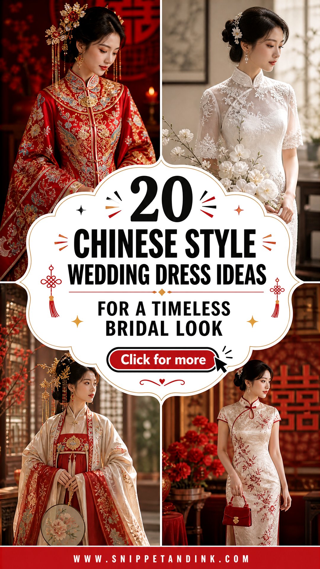 20 Chinese Style Wedding Dress Ideas for a Timeless Bridal Look - 20 Chinese Style Wedding Dress Ideas for a Timeless Bridal Look