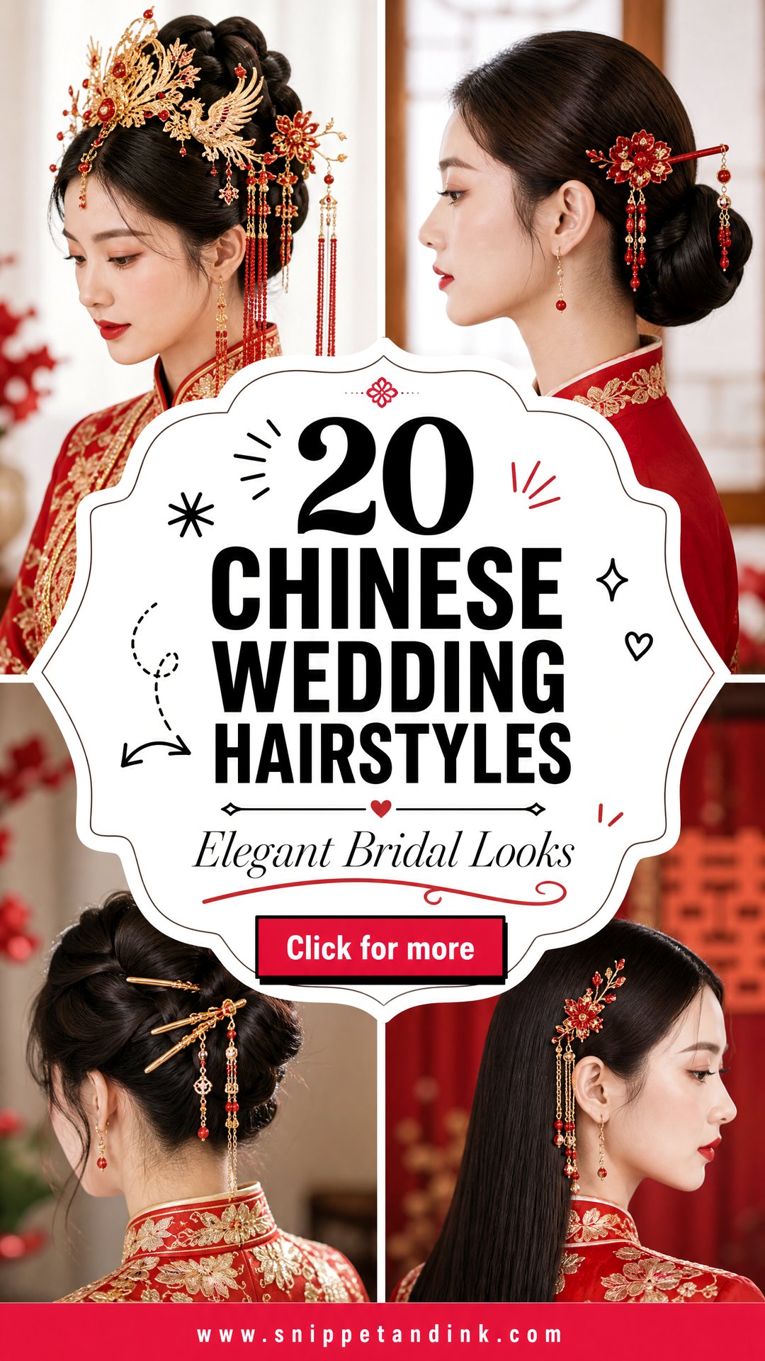 20 Chinese Wedding Hairstyles for Elegant Bridal Looks - 20 Chinese Wedding Hairstyles for Elegant Bridal Looks