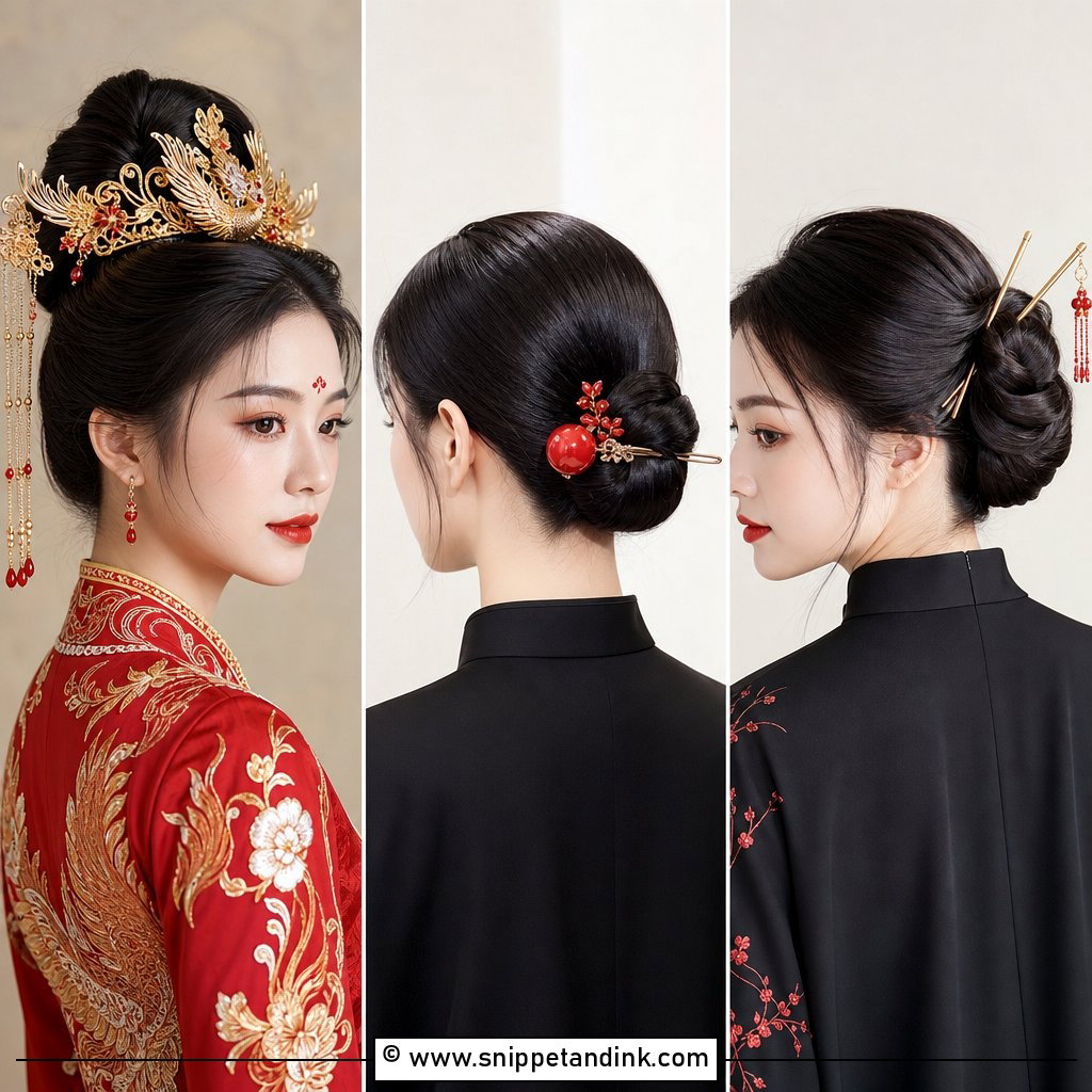 20 Chinese Wedding Hairstyles for Elegant Bridal Looks