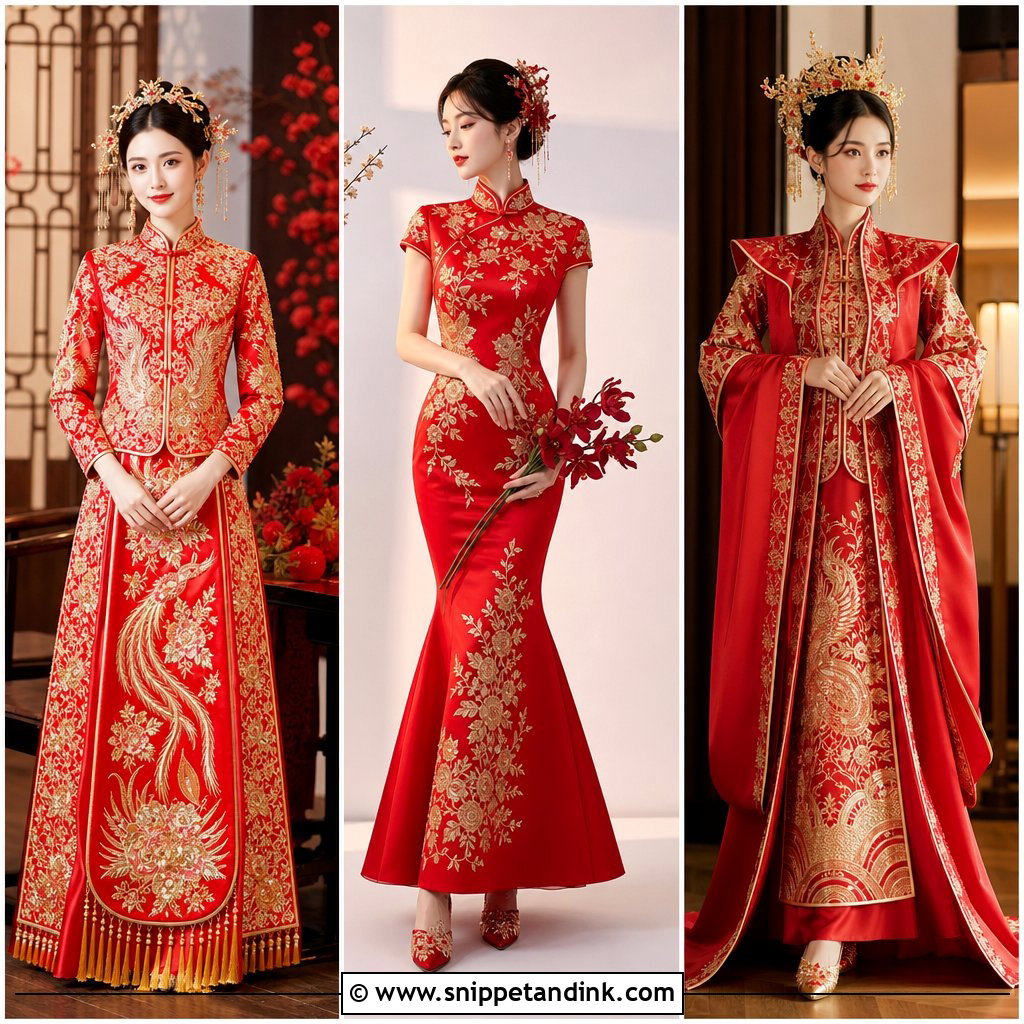 20 Chinese Wedding Outfits for a Stylish Cultural Celebration