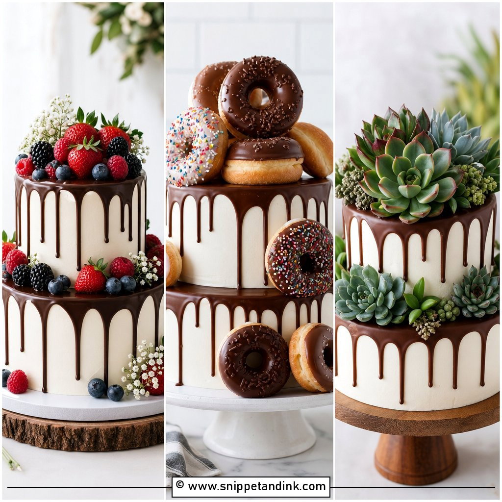 20 Chocolate Drip Wedding Cake Ideas for Modern Couples