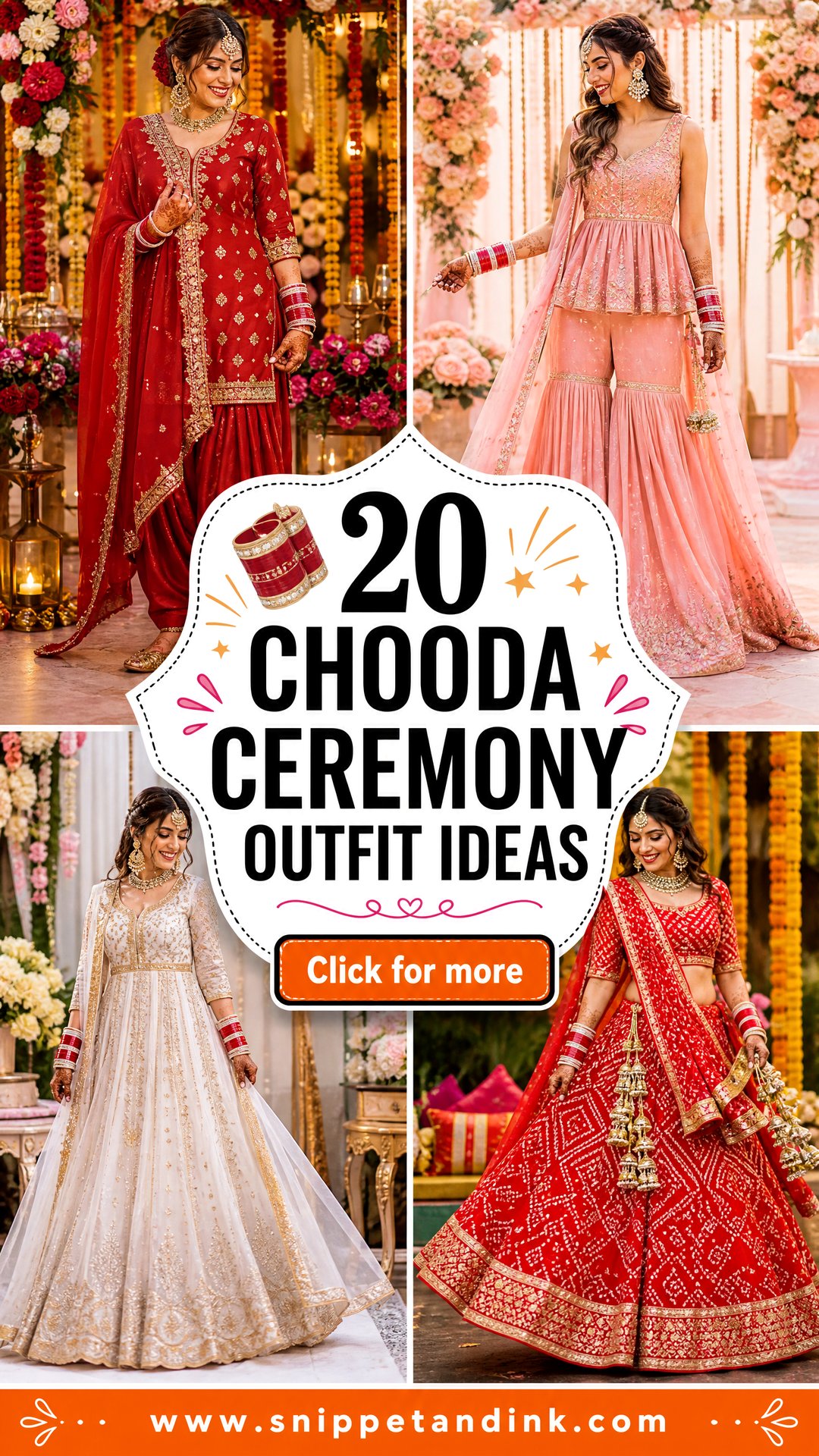 20 Chooda Ceremony Outfit Ideas for a Vibrant Bridal Celebration - 20 Chooda Ceremony Outfit Ideas for a Vibrant Bridal Celebration