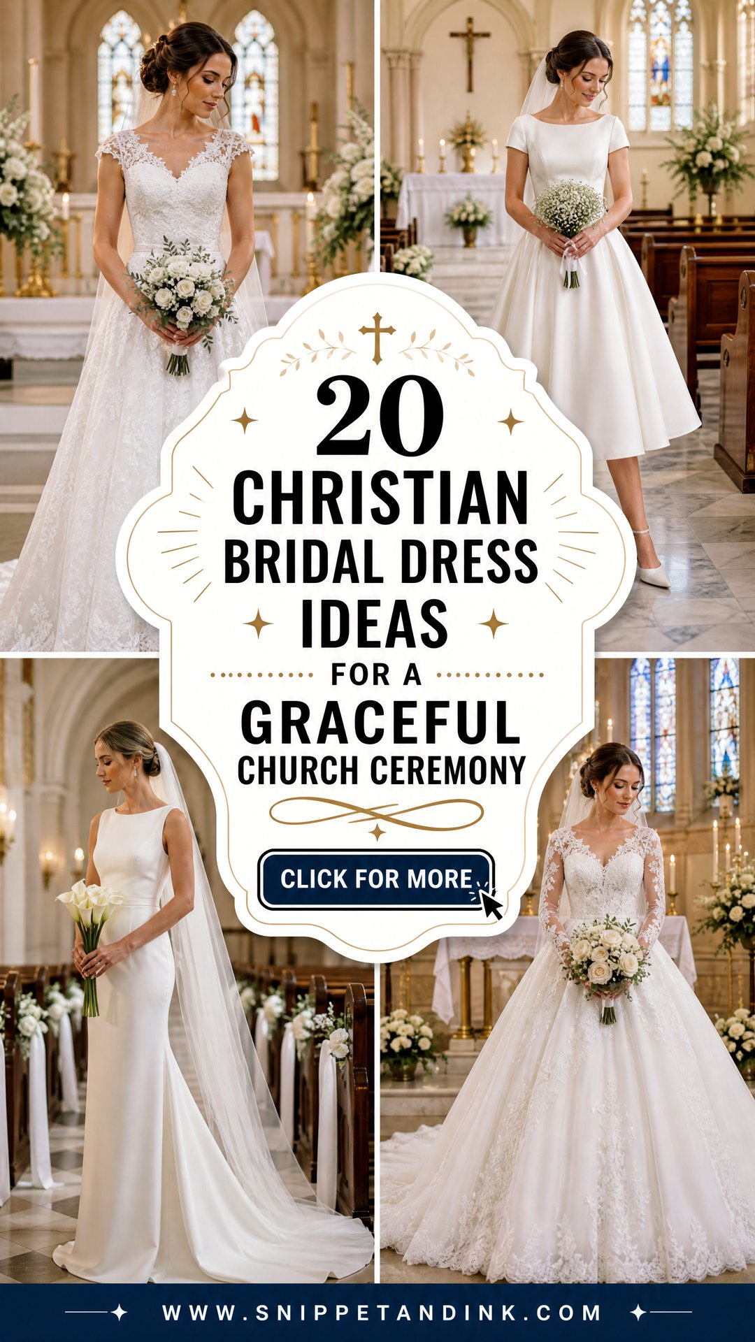 20 Christian Bridal Dress Ideas for a Graceful Church Ceremony - 20 Christian Bridal Dress Ideas for a Graceful Church Ceremony