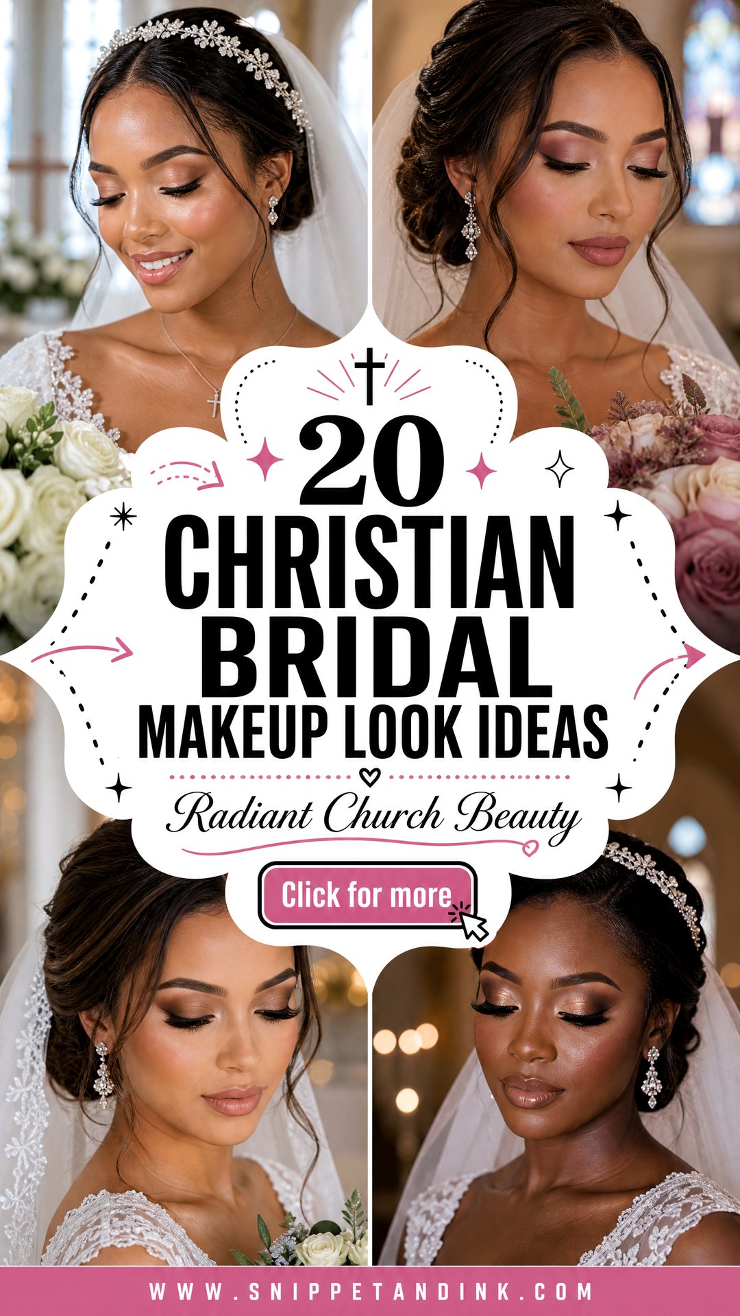 20 Christian Bridal Makeup Look Ideas for Radiant Church Brides - 20 Christian Bridal Makeup Look Ideas for Radiant Church Brides