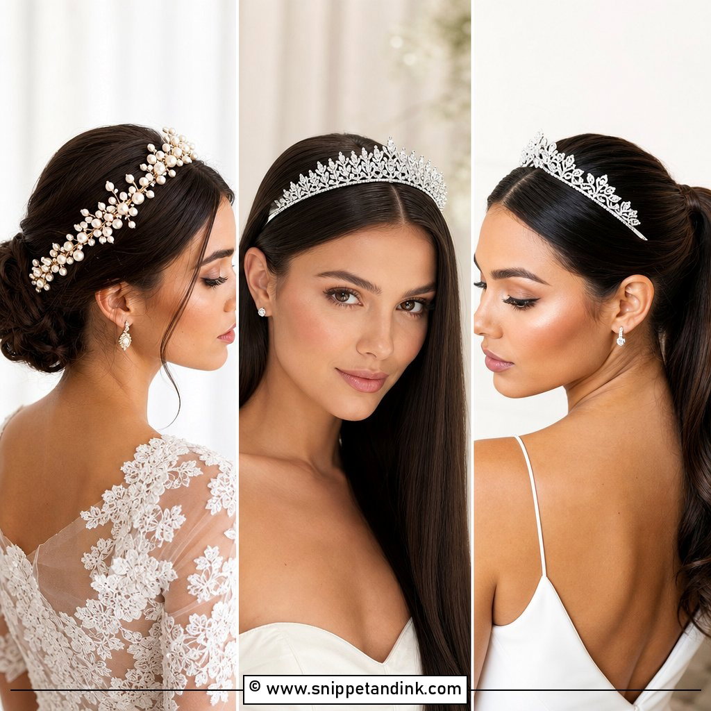 20 Christian Bride Hairstyle with Crown Ideas for Graceful Vows