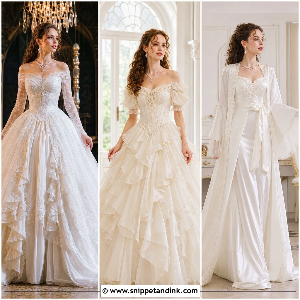 20 Christine Daae Wedding Dress Ideas With Gothic Romantic Flair