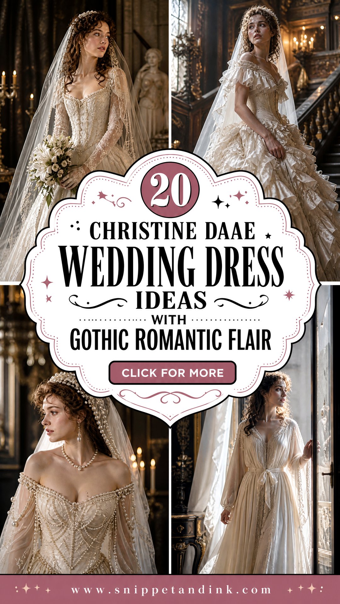 20 Christine Daae Wedding Dress Ideas With Gothic Romantic Flair - 20 Christine Daae Wedding Dress Ideas With Gothic Romantic Flair