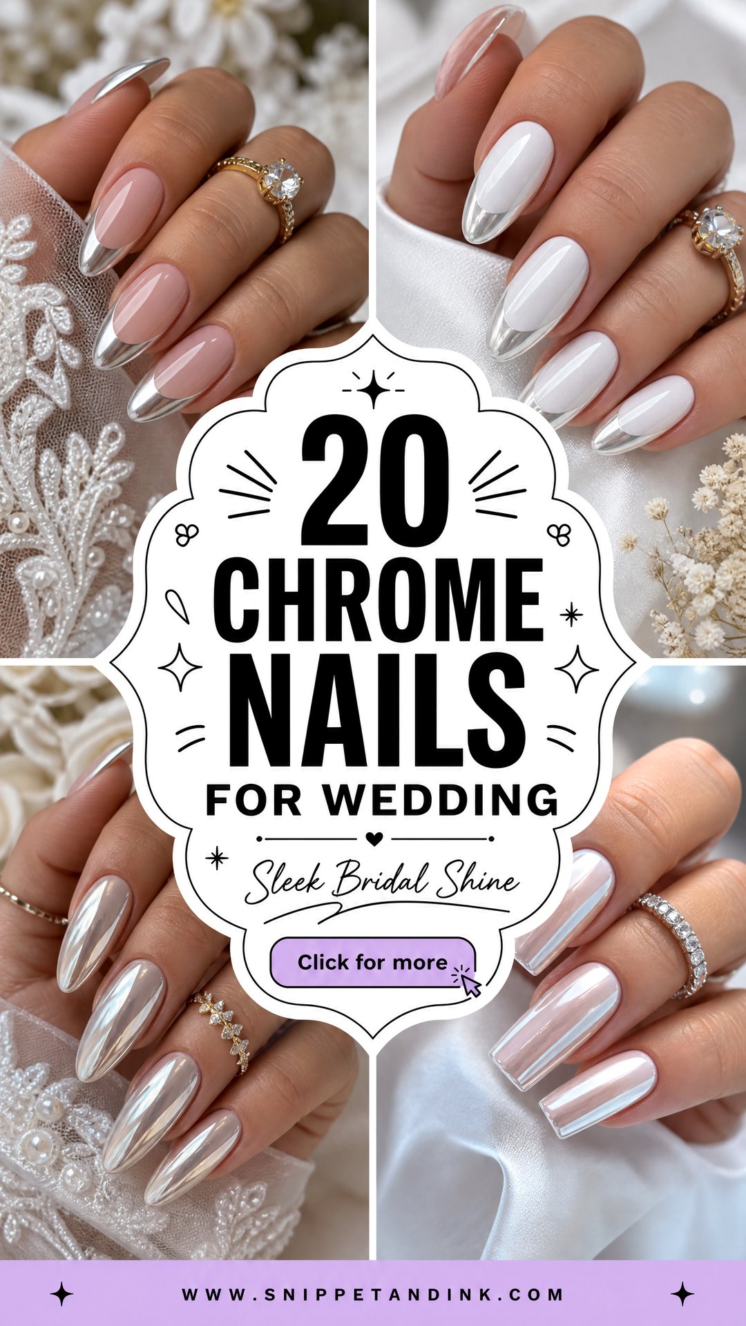 20 Chrome Nails for Wedding for Sleek 2026 Bridal Shine - 20 Chrome Nails for Wedding for Sleek 2026 Bridal Shine