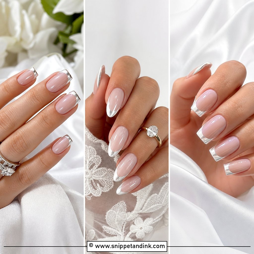 20 Chrome Nails for Wedding for Sleek 2026 Bridal Shine