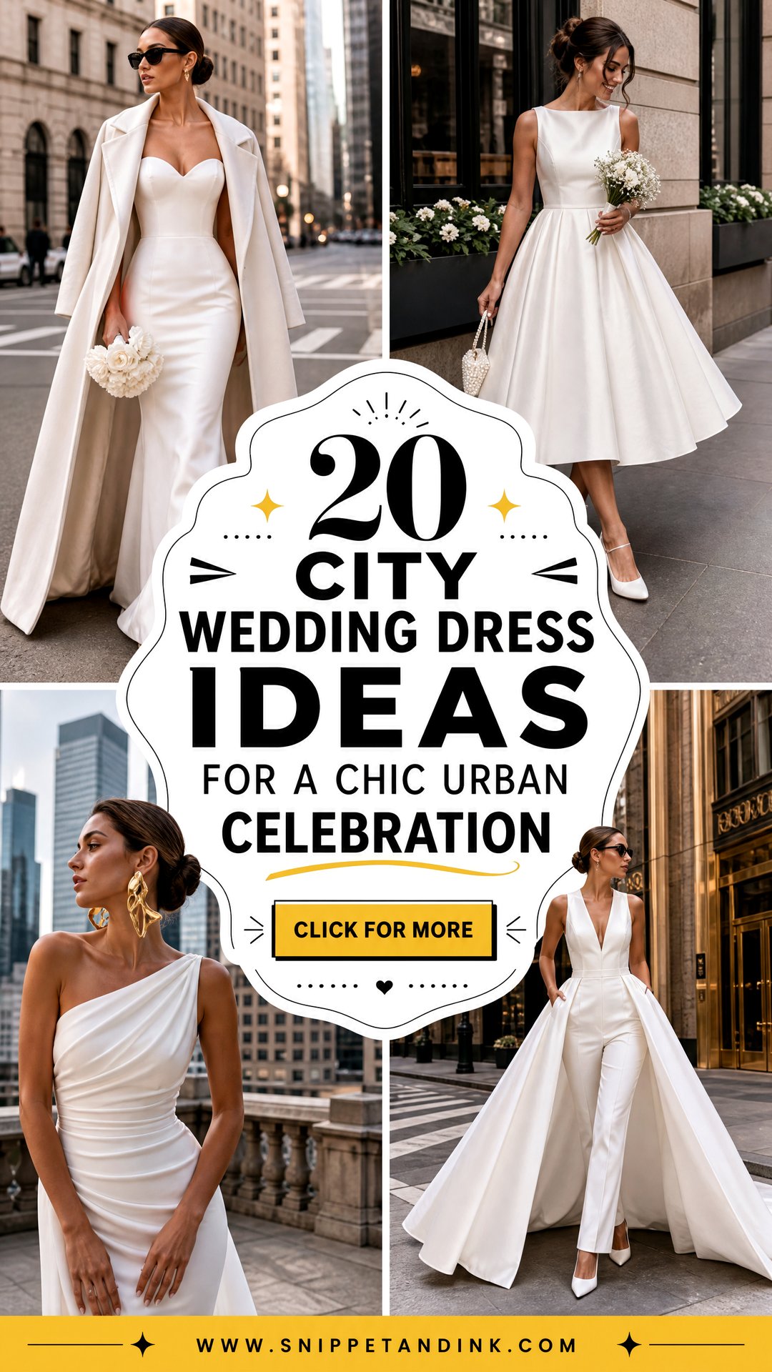 20 City Wedding Dress Ideas for a Chic Urban Celebration - 20 City Wedding Dress Ideas for a Chic Urban Celebration