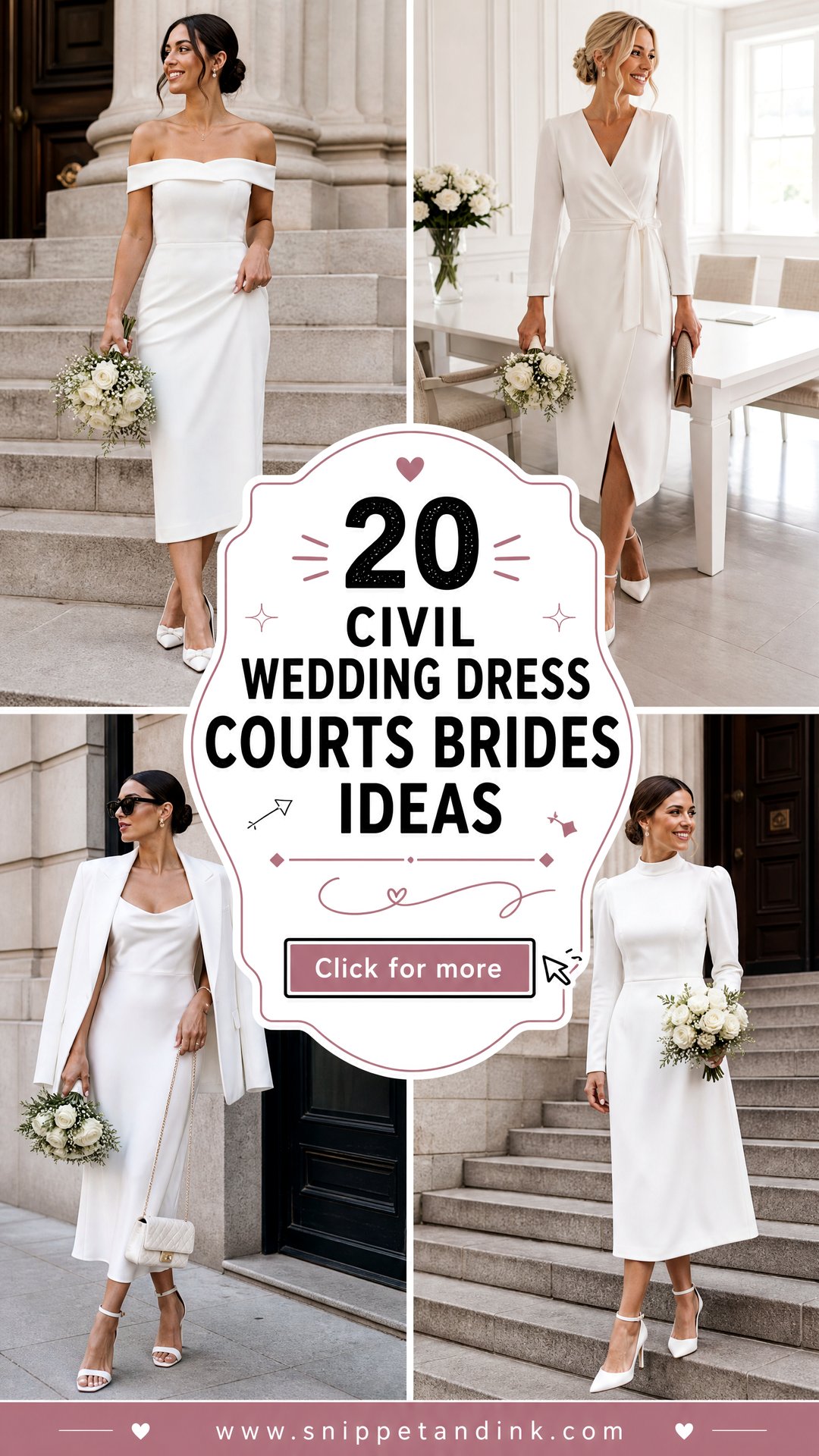 20 Civil Wedding Dress Courts Brides Ideas for Chic Ceremonies - 20 Civil Wedding Dress Courts Brides Ideas for Chic Ceremonies