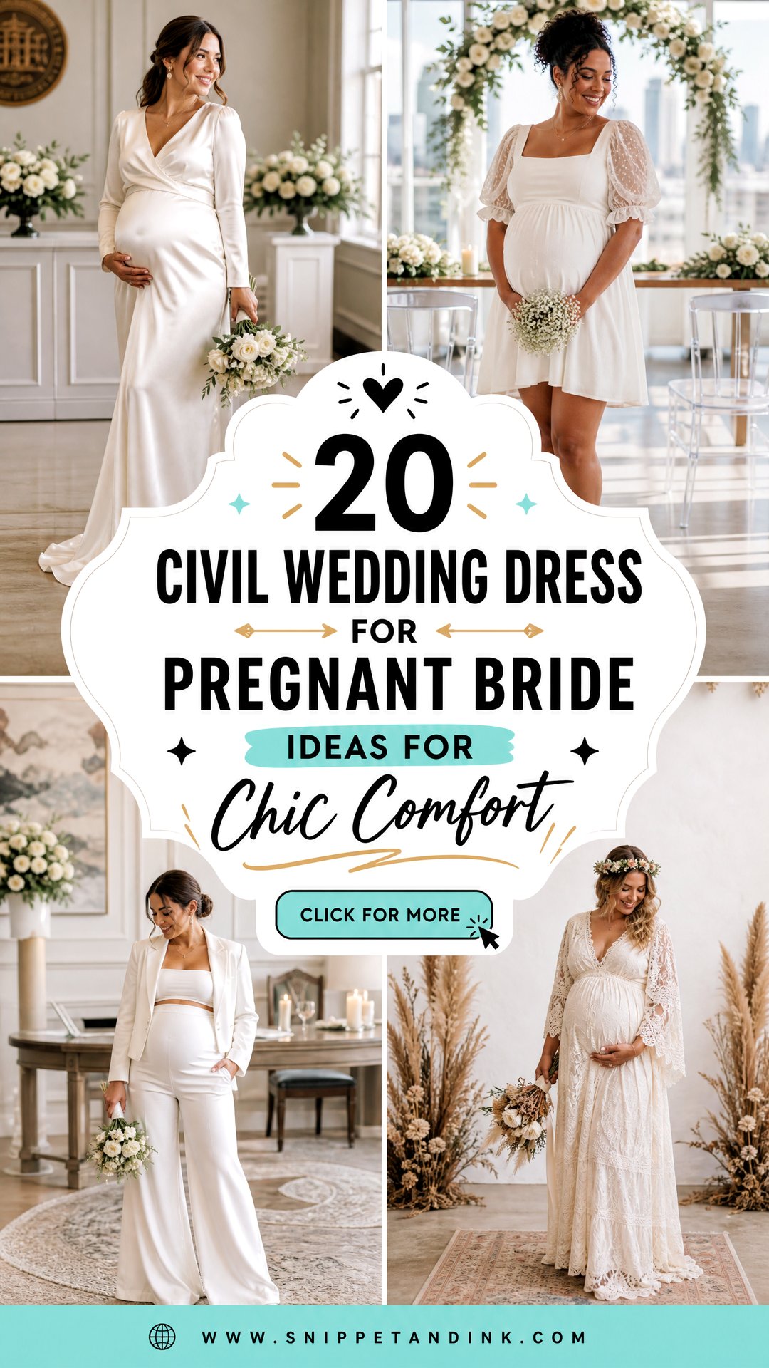 20 Civil Wedding Dress for Pregnant Bride Ideas for Chic Comfort - 20 Civil Wedding Dress for Pregnant Bride Ideas for Chic Comfort