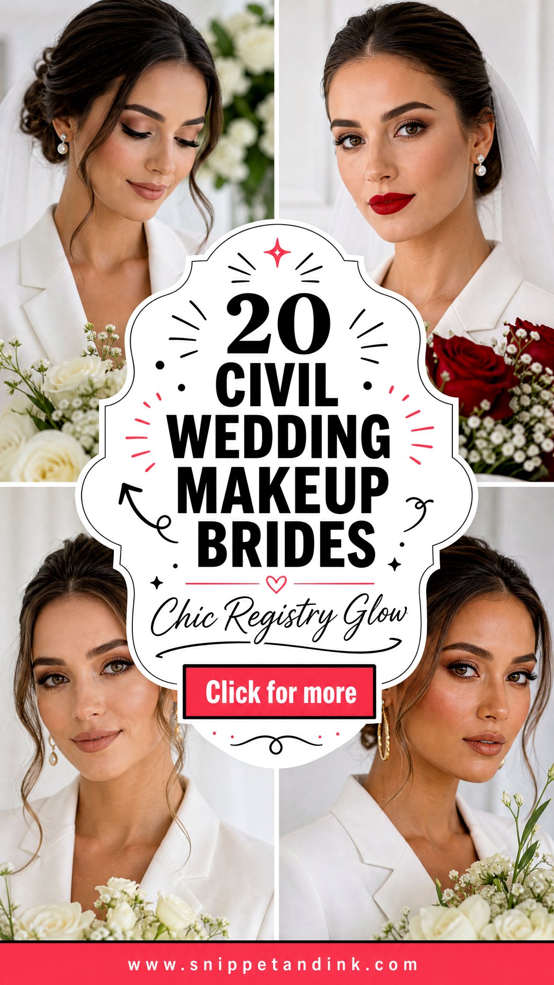20 Civil Wedding Makeup Brides for Chic Registry Looks 2026 - 20 Civil Wedding Makeup Brides for Chic Registry Looks 2026