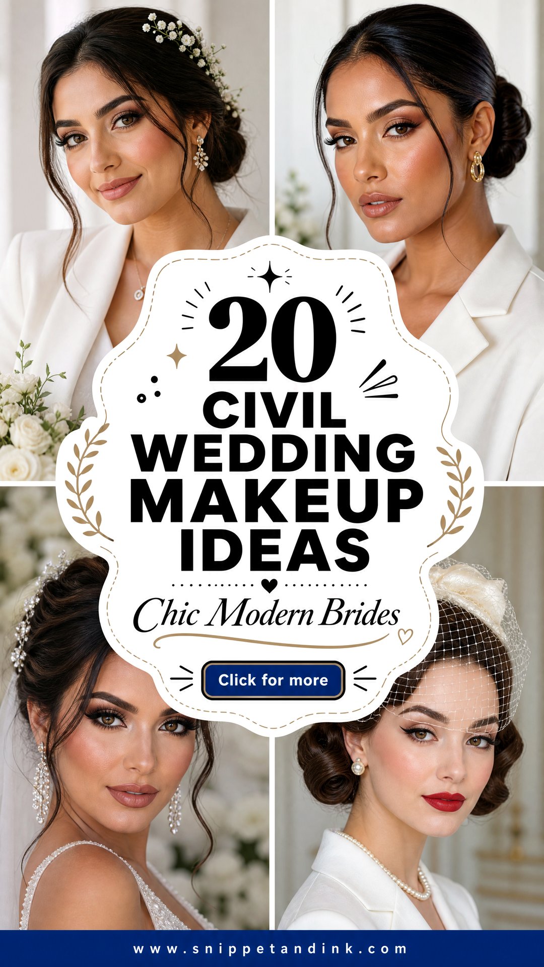 20 Civil Wedding Makeup Ideas for Chic Modern Brides 2026 - 20 Civil Wedding Makeup Ideas for Chic Modern Brides 2026