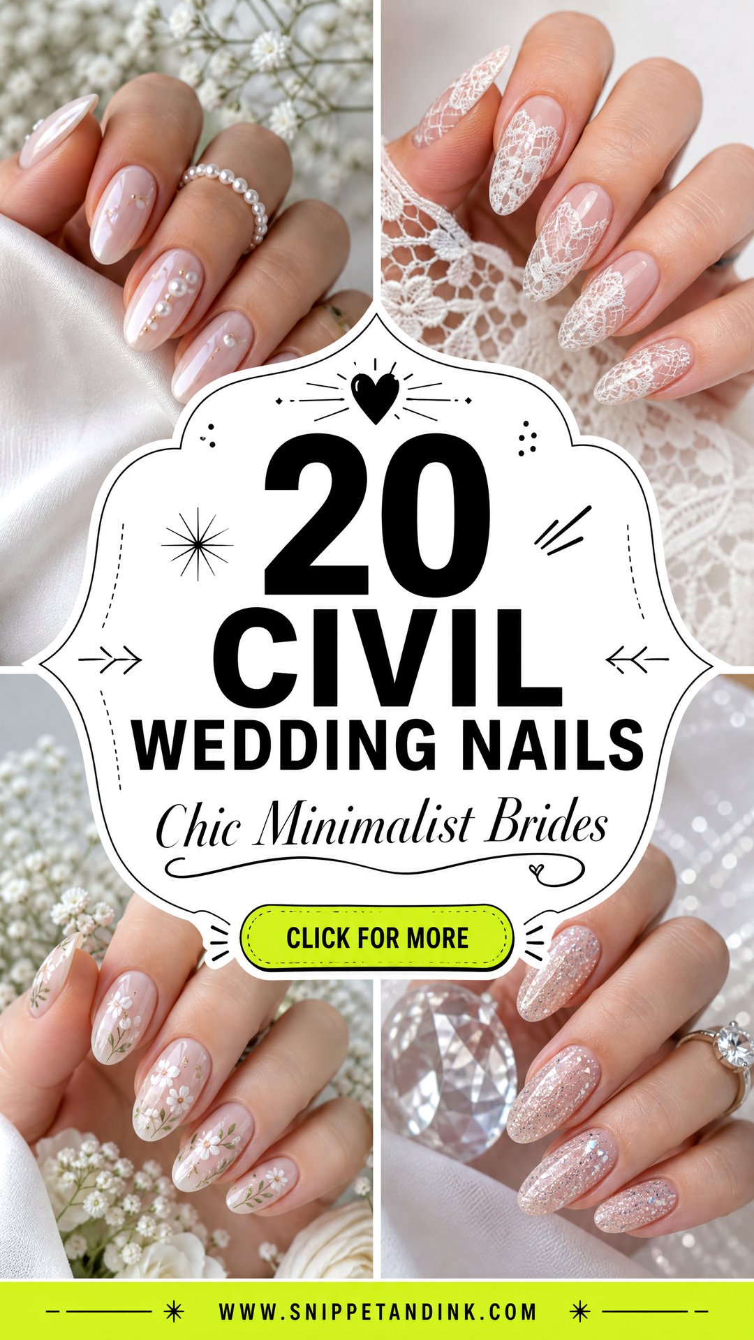 20 Civil Wedding Nails for Chic Minimalist Brides Today - 20 Civil Wedding Nails for Chic Minimalist Brides Today