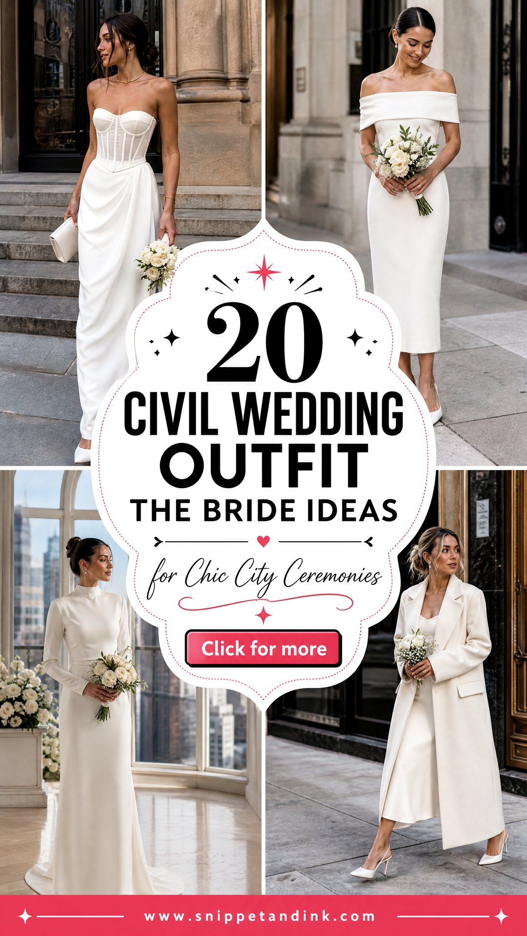 20 Civil Wedding Outfit the Bride Ideas for Chic City Ceremonies - 20 Civil Wedding Outfit the Bride Ideas for Chic City Ceremonies