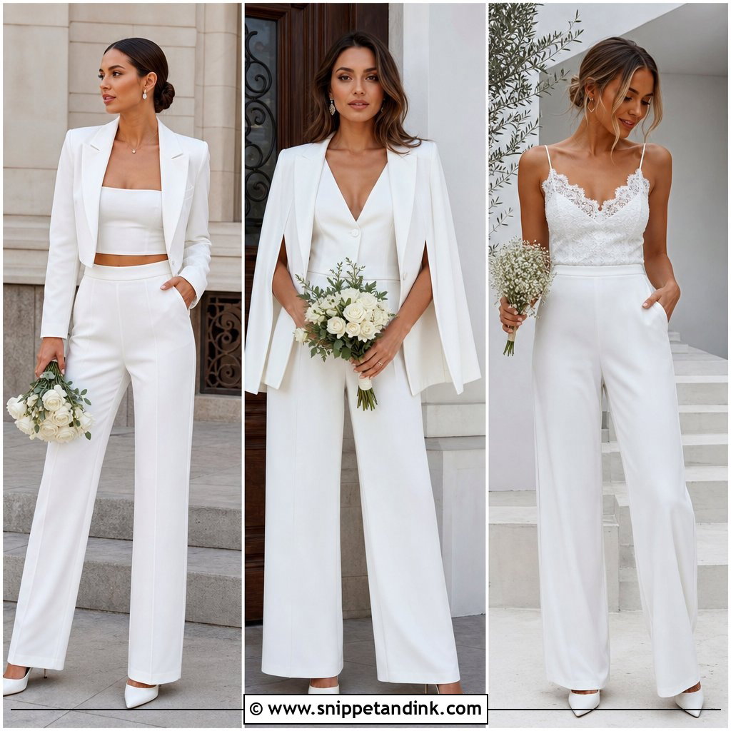 20 Civil Wedding Suit Brides Ideas for a Polished Modern Ceremony