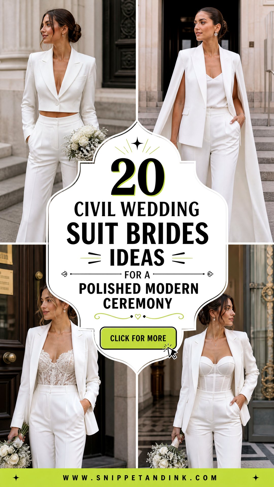 20 Civil Wedding Suit Brides Ideas for a Polished Modern Ceremony - 20 Civil Wedding Suit Brides Ideas for a Polished Modern Ceremony
