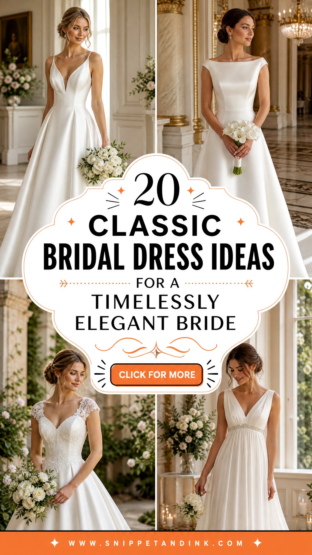 20 Classic Bridal Dress Ideas for a Timelessly Elegant Bride - 20 Classic Bridal Dress Ideas for a Timelessly Elegant Bride