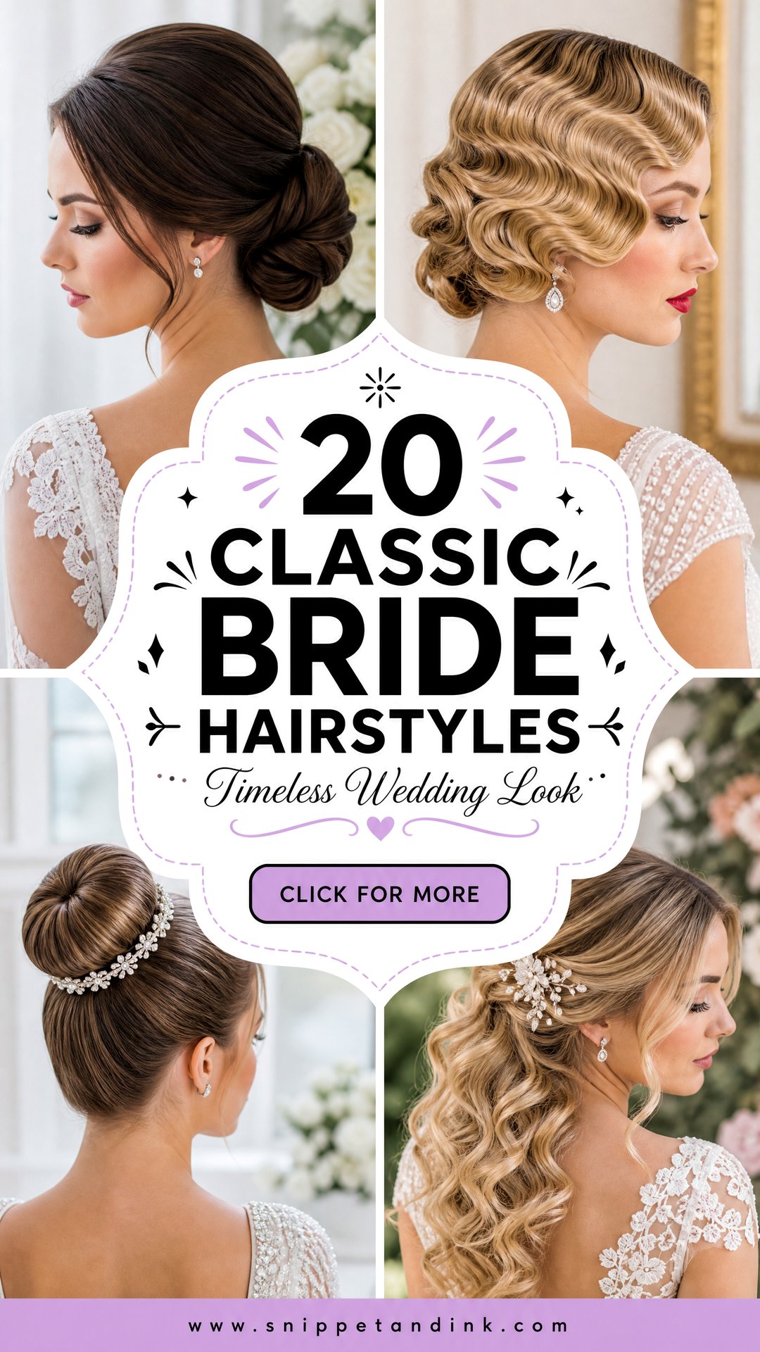 20 Classic Bride Hairstyles for a Timeless Wedding Look - 20 Classic Bride Hairstyles for a Timeless Wedding Look