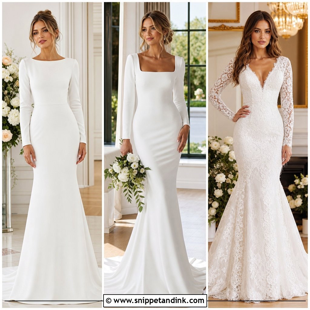 20 Classic Long Sleeve Wedding Dress Ideas for Refined Brides