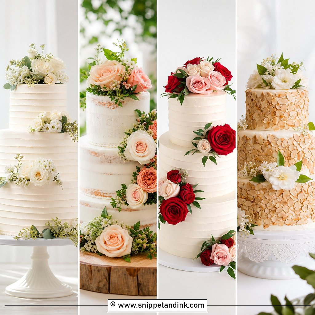 20 Classic Wedding Cake Ideas for Elegant Timeless Receptions