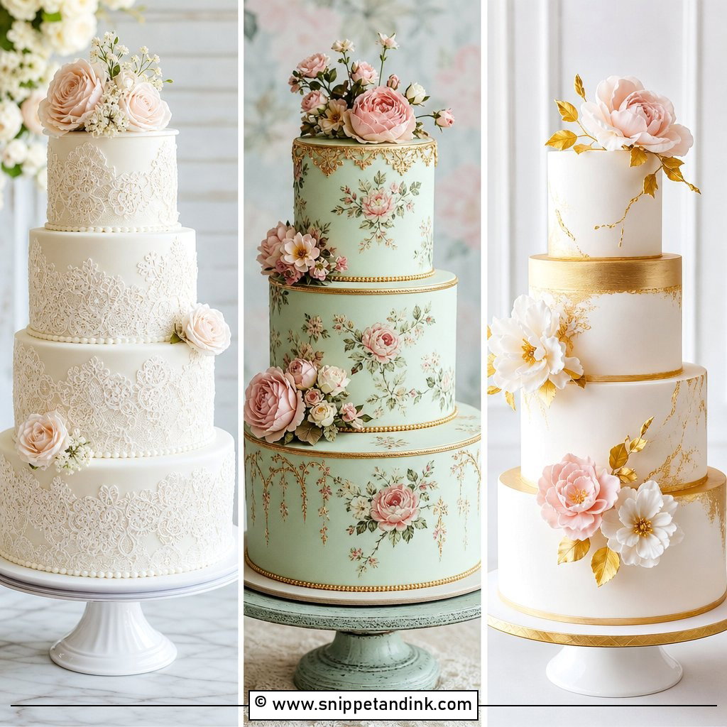 20 Classical Wedding Cake Ideas for Timeless Receptions