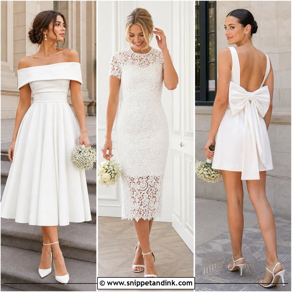 20 Classy Courthouse Wedding Dress Ideas for Modern Brides